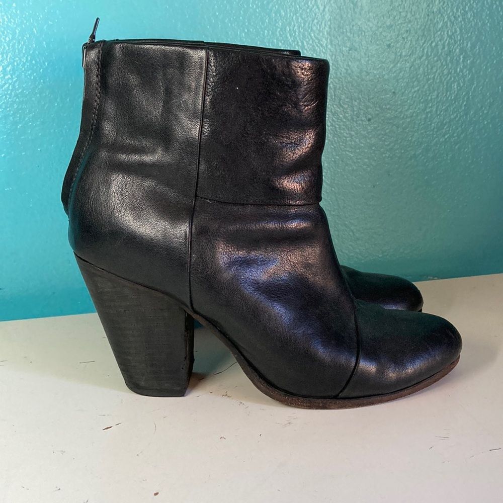 Rag & Bone Black Leather Boots 39.5