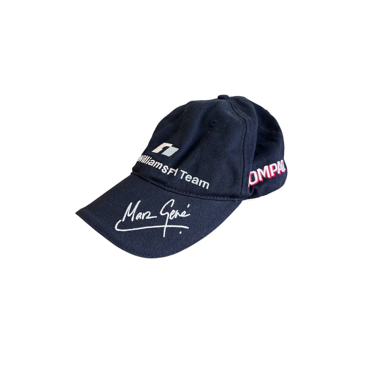 Formula 1 BMW WILLIAMS F1 TEAM MARC GENE RARE COMPAQ RACING CAP NAVY Size 36 - 1 Thumbnail