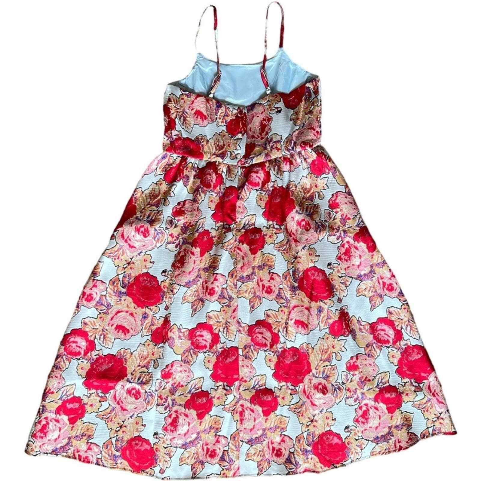 Rachel Antonoff RACHEL ANTONOFF Floral Print Midi Length Dress, S Size S / US 4 / IT 40 - 2 Thumbnail