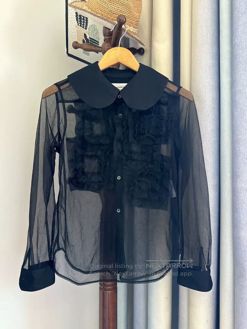 Comme des Garcons Comme Des Garcons Black Vintage Folded Flower Top Size S / US 4 / IT 40 - 1 Thumbnail
