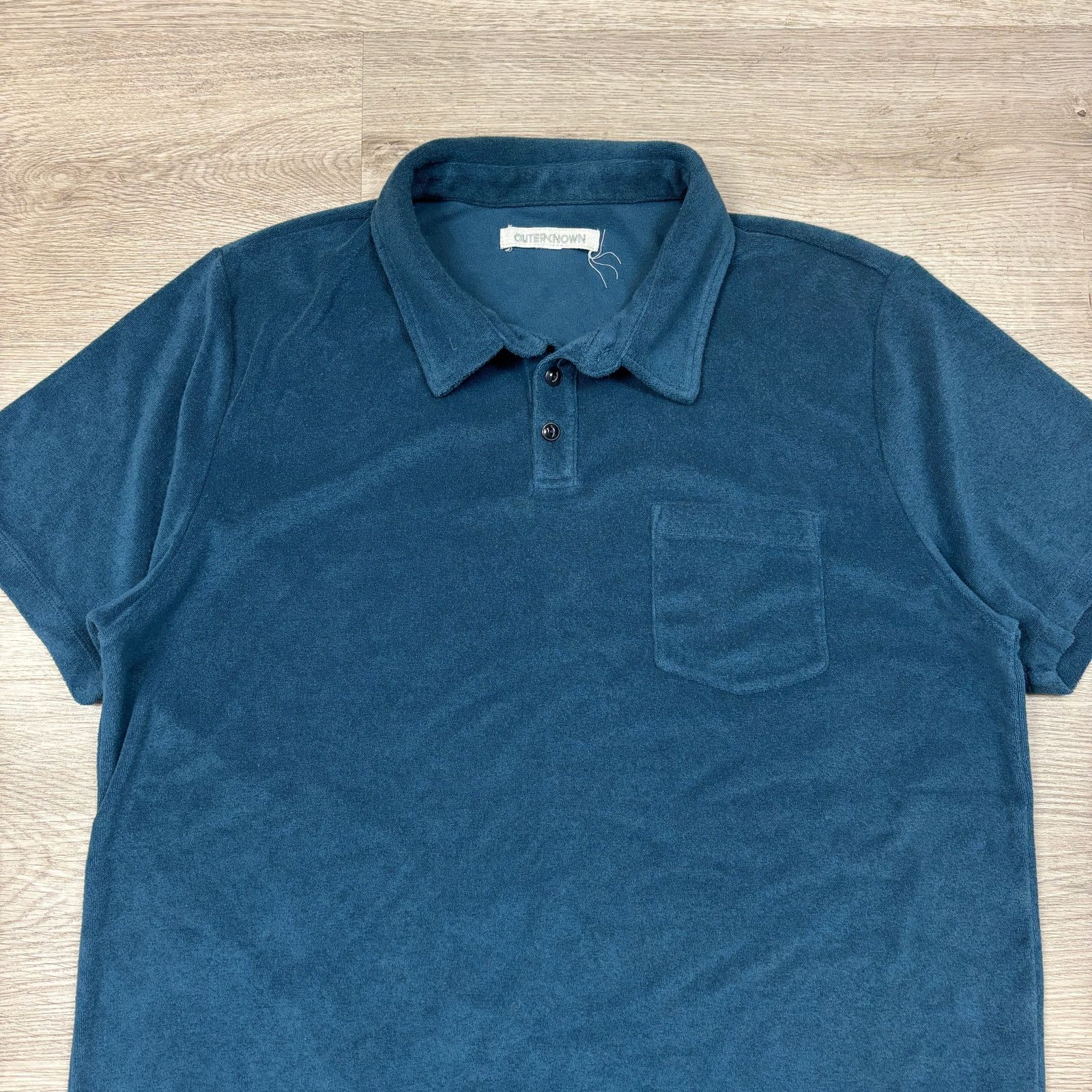 Outerknown Outerknown Hightide Terry Polo Shirt Men's XL Beach Resort Size US XL / EU 56 / 4 - 2 Thumbnail