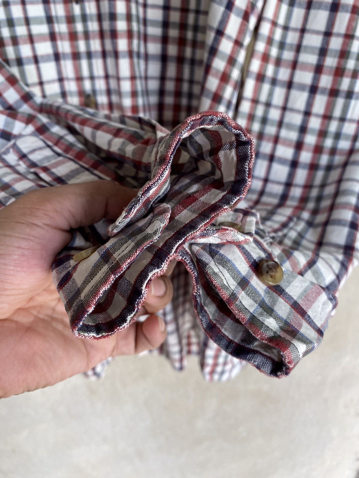 Eddie Bauer Japanese Brand Eddie Bauer Plaid Tartan Flannel Shirt Size US L / EU 52-54 / 3 - 8 Thumbnail