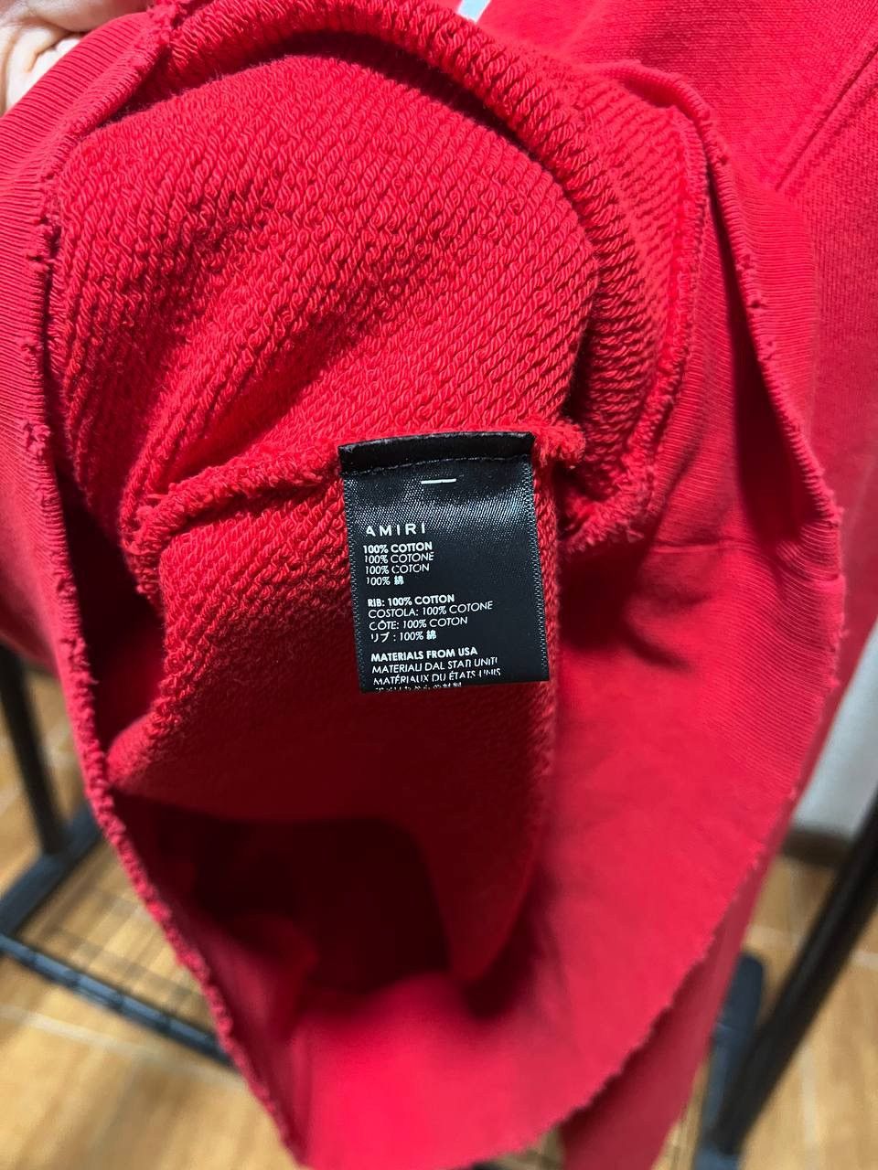 Amiri AMIRI RED DEGRADE SILVER LOGO DISTRESSED SWEATSHIRT Size US M / EU 48-50 / 2 - 10 Thumbnail