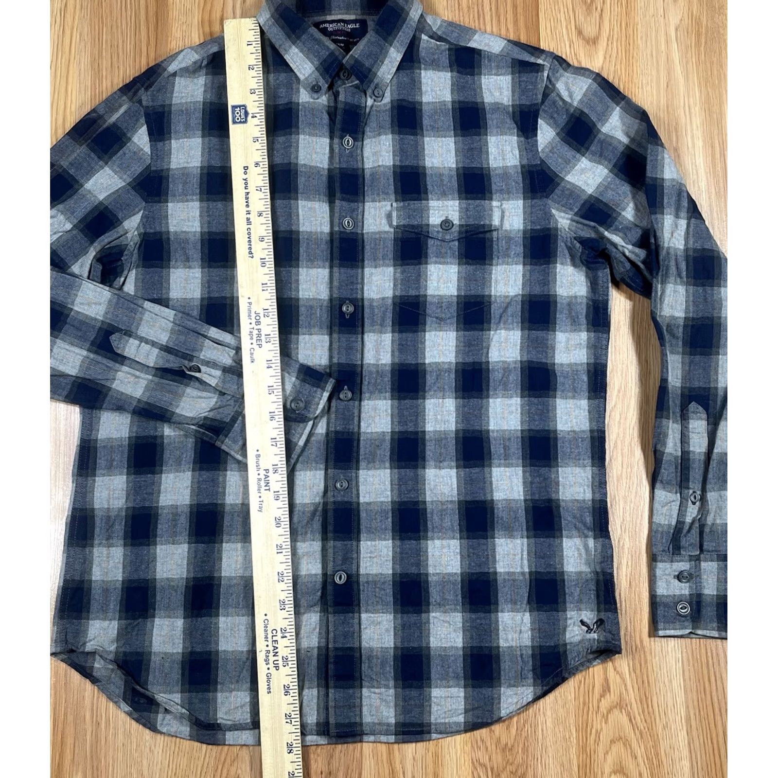 American Eagle Outfitters VINTAGE American Eagle Outfitters Shirt Mens M Medium SlimFit Button Down Flannel Plaid Size US M / EU 48-50 / 2 - 4 Thumbnail
