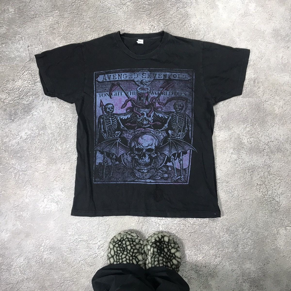Vintage Vintage 90s Avenged Sevenfold Band Tee Graphic Punk Dark S Size US S / EU 44-46 / 1 - 1 Thumbnail