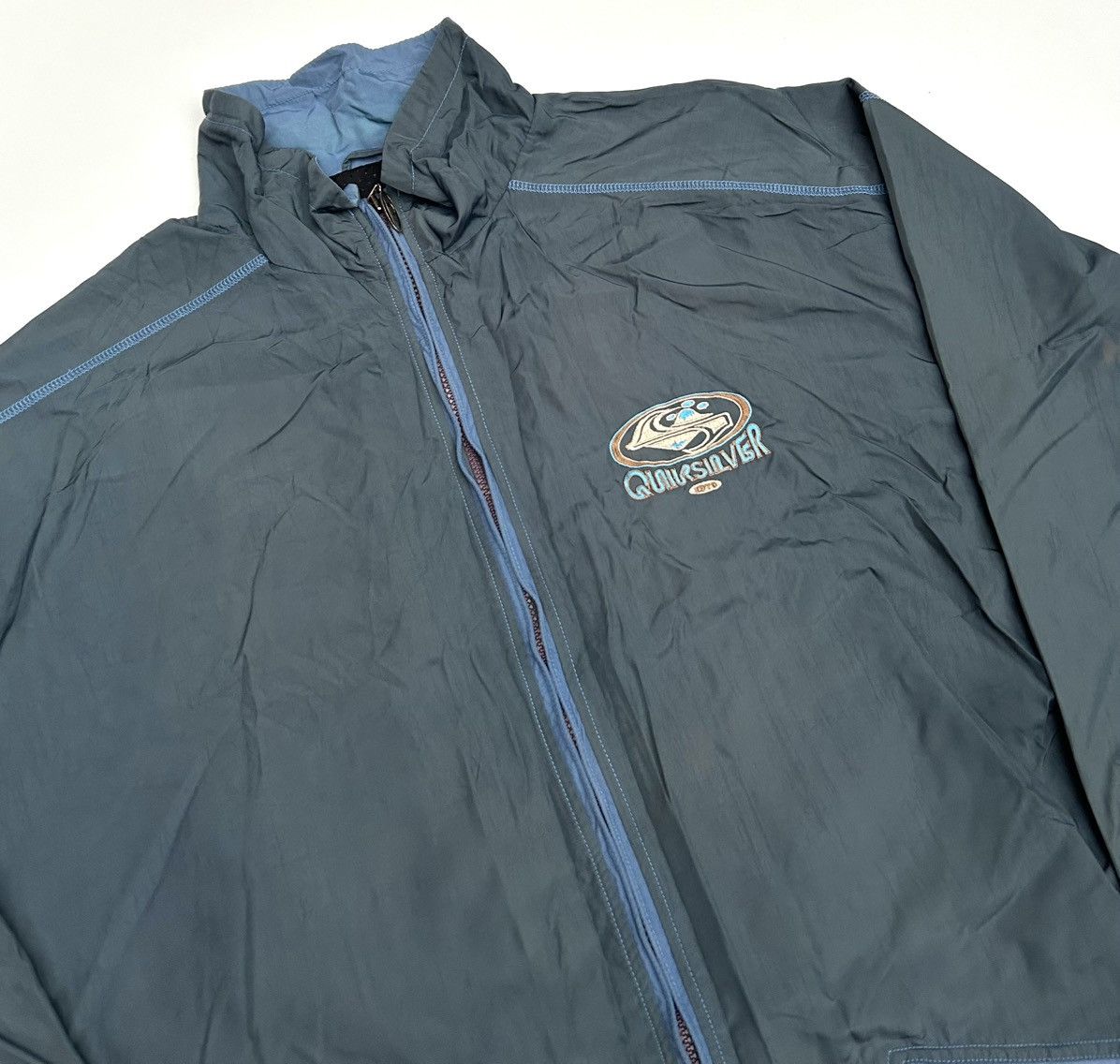 Quiksilver × Vintage Vintage 90’s Quiksilver Embroidered Logo Coach Jacket Size US XL / EU 56 / 4 - 4 Thumbnail
