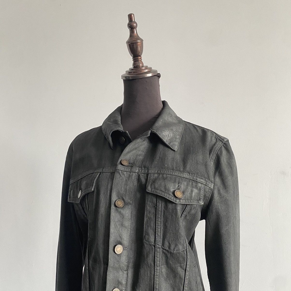 Saint Laurent Paris Saint Laurent Wax Denim Jacket Size US S / EU 44-46 / 1 - 3 Thumbnail