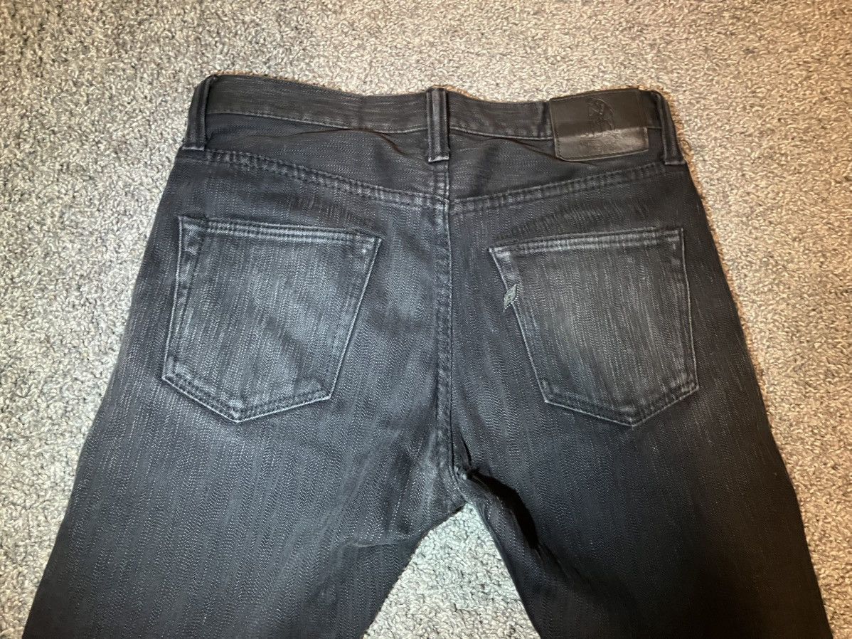 Pure Blue Japan Pure Blue Japan 1167-WBK double blk selvedge denim (hemmed) Size US 32 / EU 48 - 1 Thumbnail