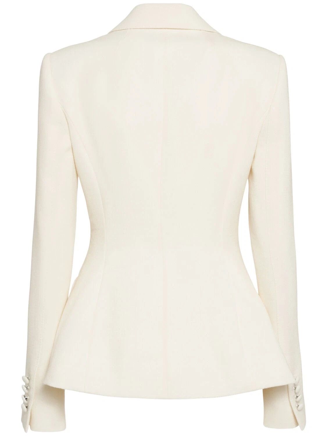 Dolce & Gabbana DOLCE&GABBANA White Wool Blazer Jacket New & Authentic Size S / US 4 / IT 40 - 2 Thumbnail