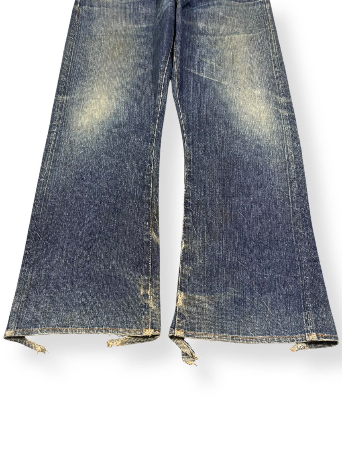 Earnest Sewn Vintage 2000s Earnest Sewn Half Selvedge Distressed Jeans Size US 35 - 8 Thumbnail
