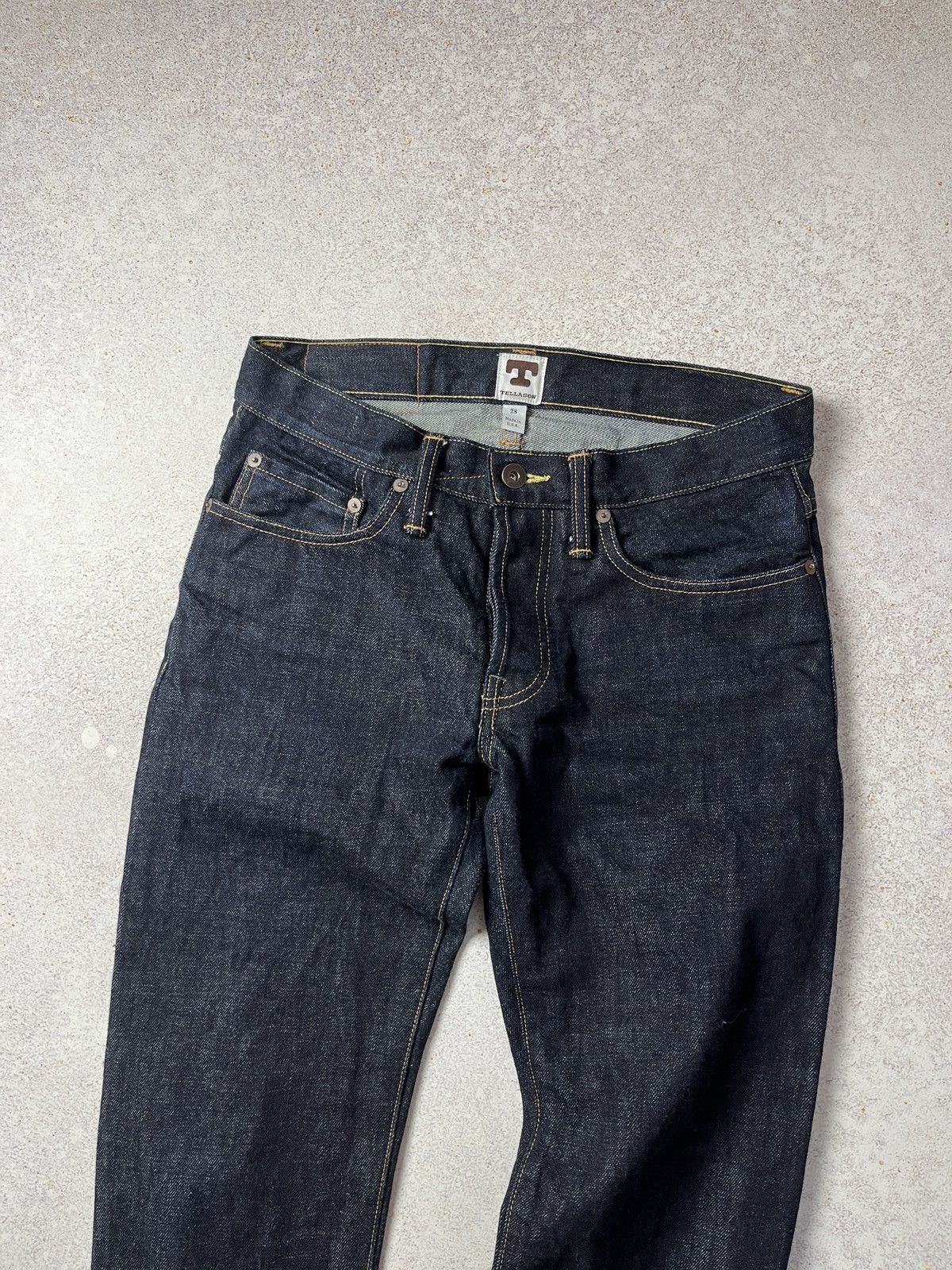 Tellason Tellason White Oak Cone Denim Slim Straight Selvedge Jeans Size US 28 / EU 44 - 3 Thumbnail
