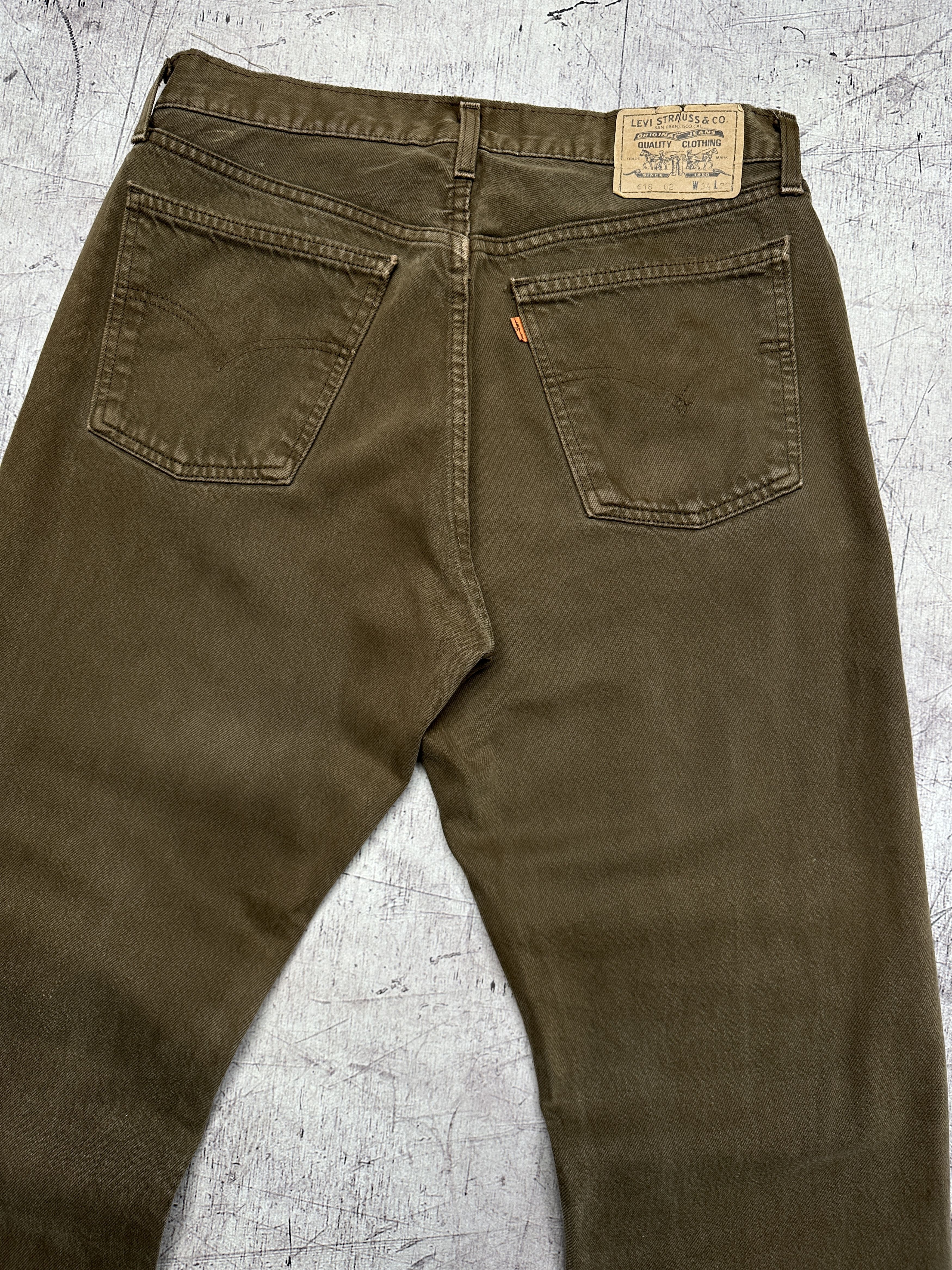 Levi's Levi's 618 Vintage Mens Denim Pants Orange Tab Jeans Size US 34 / EU 50 - 2 Thumbnail