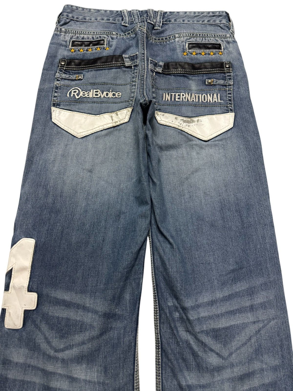 Kapital VINTAGE 90's REALBVOICE WASH PATCHWORK RARE DENIM Size US 29 - 14 Thumbnail