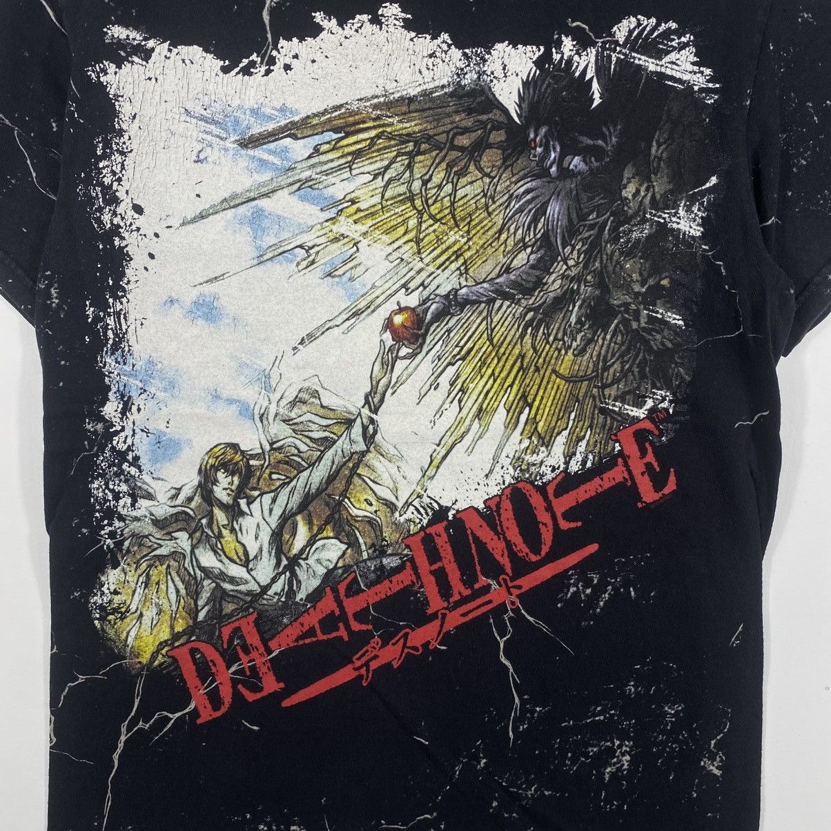 Anime Vintage 00's DEATH NOTE Anime Fullprinted Graphic Tee Shirt Size US S / EU 44-46 / 1 - 2 Thumbnail