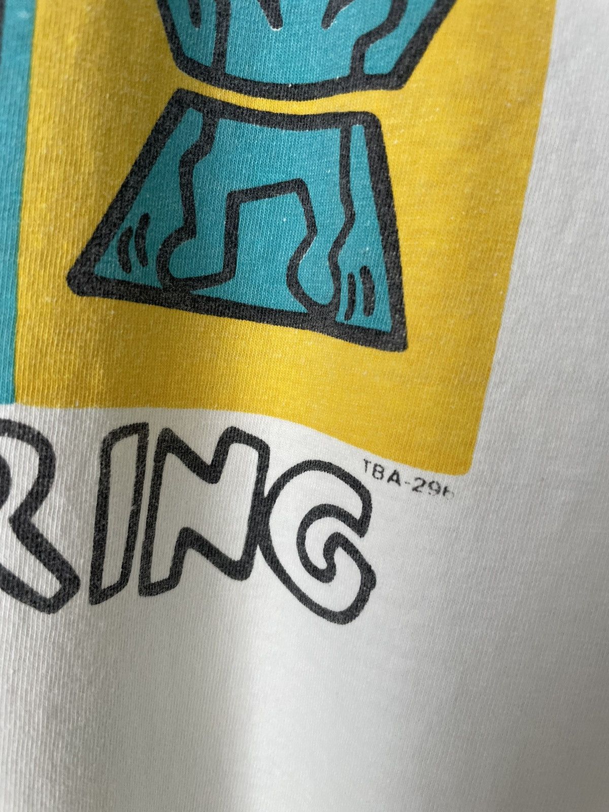 Keith Haring × Vintage Vintage Keith Haring T-Shirt Art Figures In Motion 90s Rare Size US L / EU 52-54 / 3 - 7 Thumbnail
