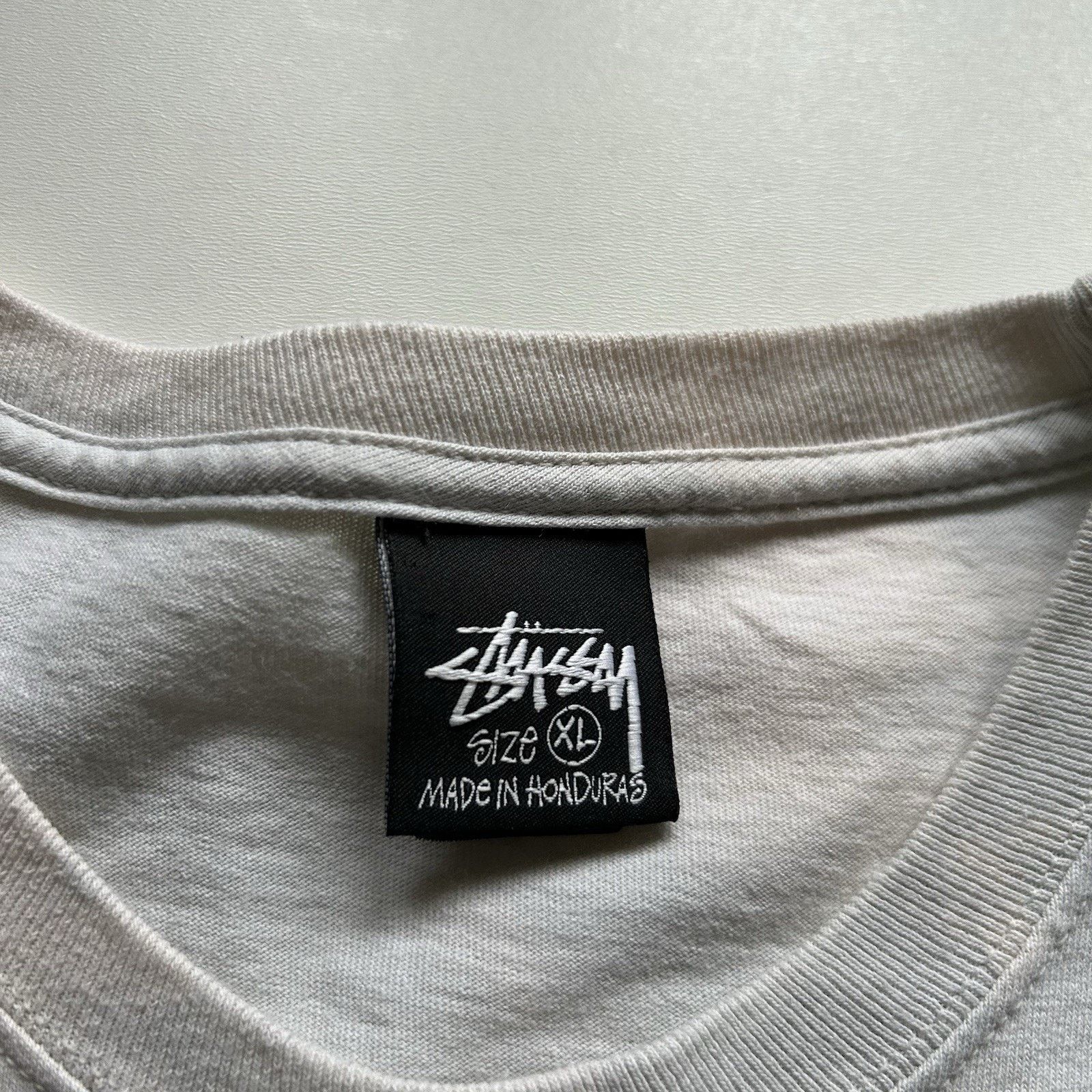 Stussy × Vintage Stussy Shirt 8 Ball Cherries Logo T-Shirt White XL Bleached Size US XL / EU 56 / 4 - 5 Thumbnail