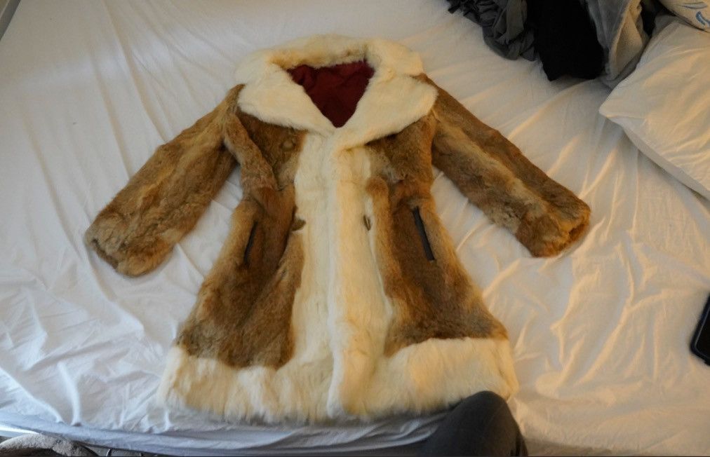 Other Vintage Brown & Cream Shearling Style Fur Coat Size ONE SIZE - 1 Thumbnail