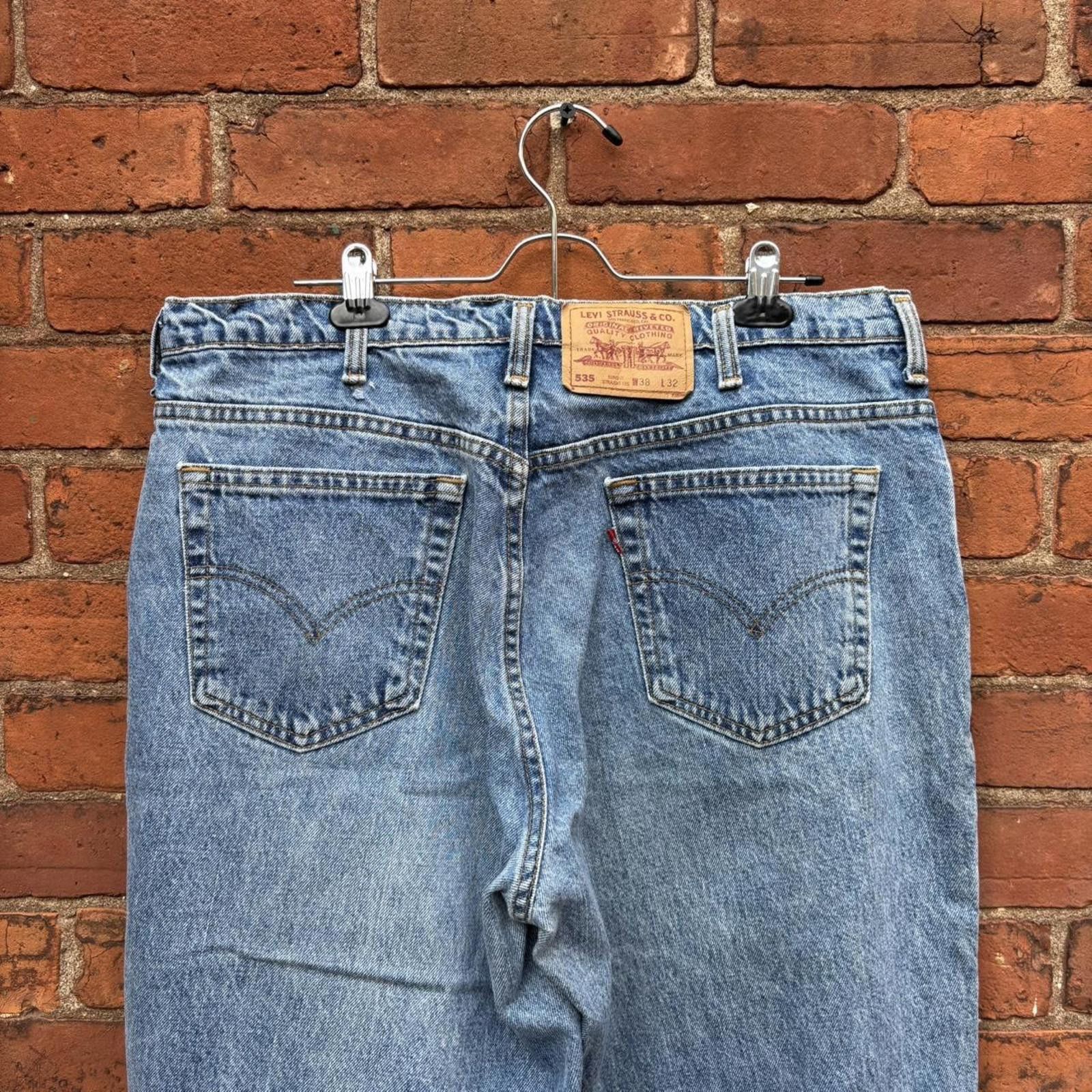 Levi's vintage Levi's 535 light washed euro fit jeans 90s 36x32 Size US 36 / EU 52 - 5 Thumbnail