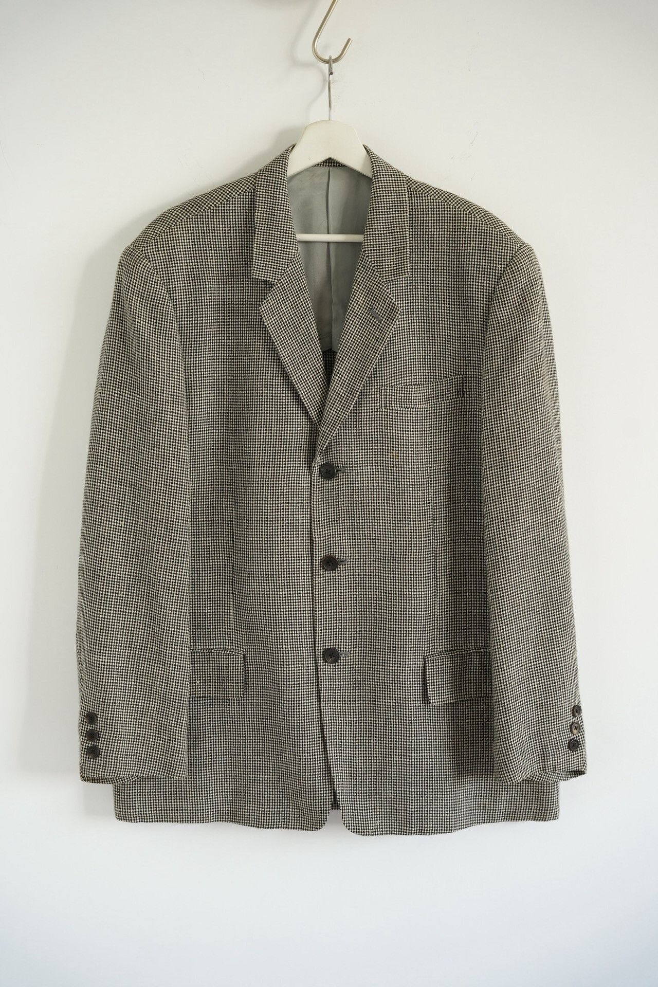 Y's for Men yohji yamamoto 90s houndstooth blazer Size US S / EU 44-46 / 1 - 1 Thumbnail