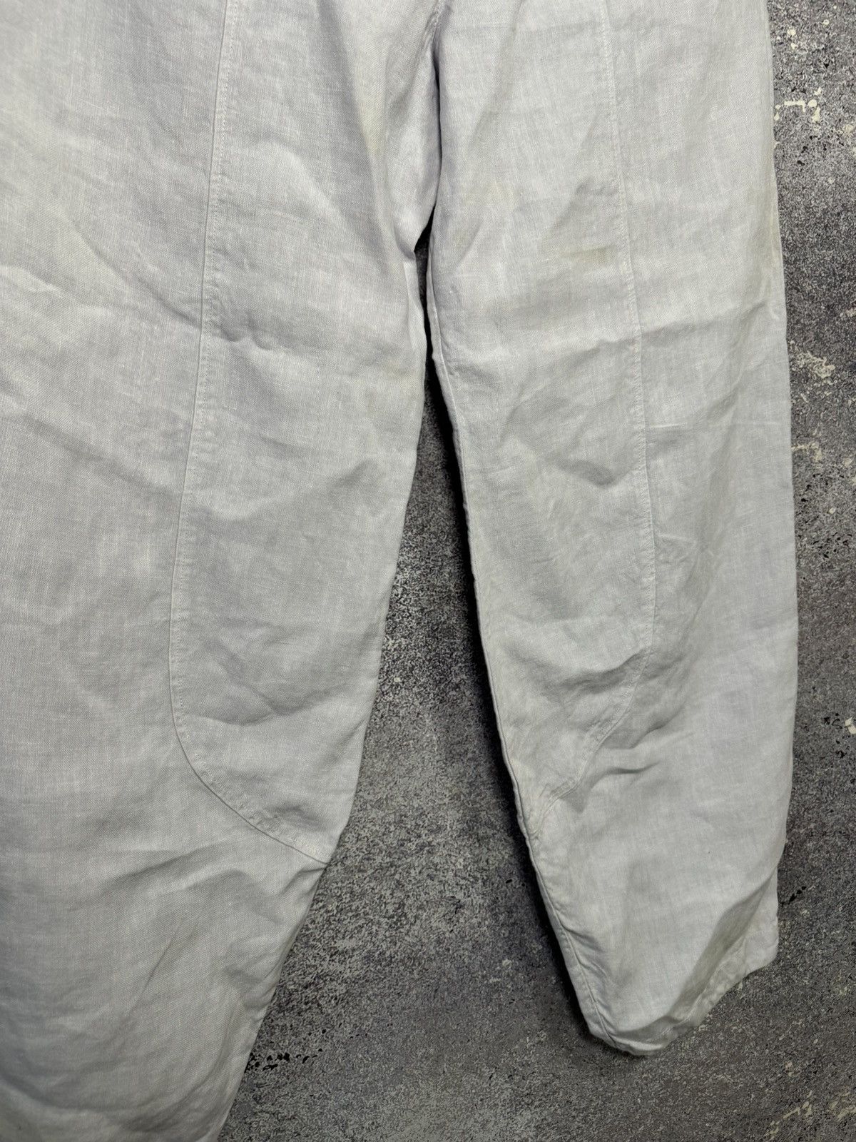 Japanese Brand × OSKA Vintage Japanese OSKA Linen Big Pants Buggy Style Oldmoney Size 32" / US 10 / IT 46 - 5 Thumbnail