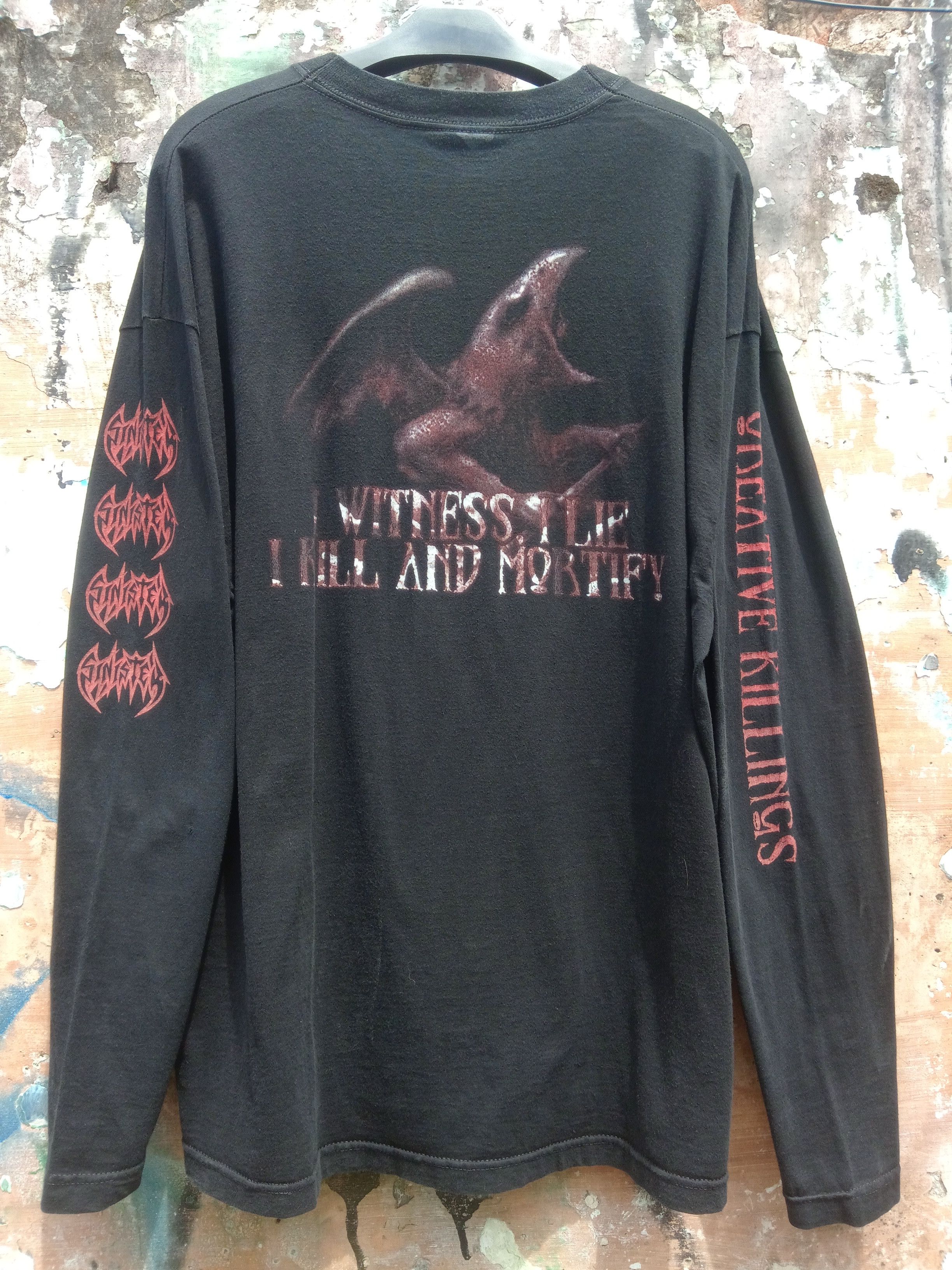 Band Tees × Vintage Vintage SINISTER creative killings Size US XL / EU 56 / 4 - 5 Thumbnail