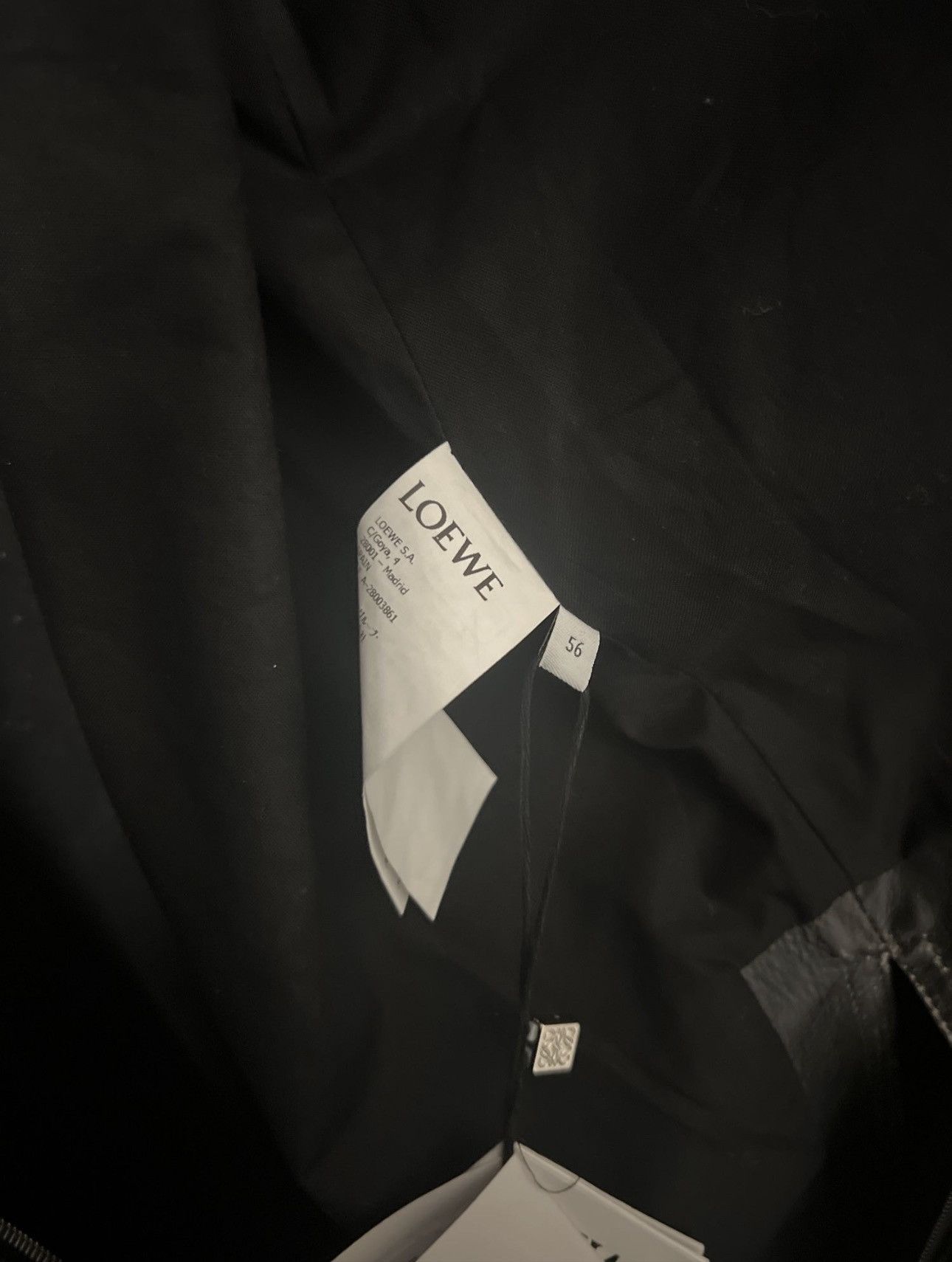 Loewe Loewe Distressed Black Leather Jacket OverShirt Size US XL / EU 56 / 4 - 6 Thumbnail