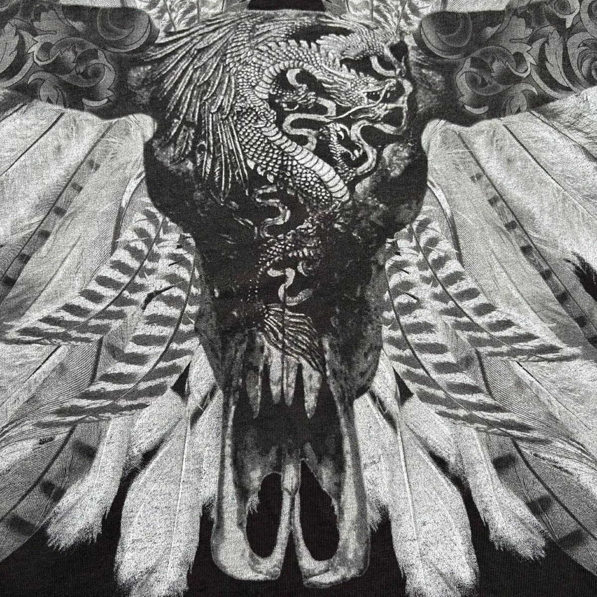 Philipp Plein ❌SOLD❌Philipp Plein Skull Wings Tee Double Sided Gothic Size US M / EU 48-50 / 2 - 4 Thumbnail