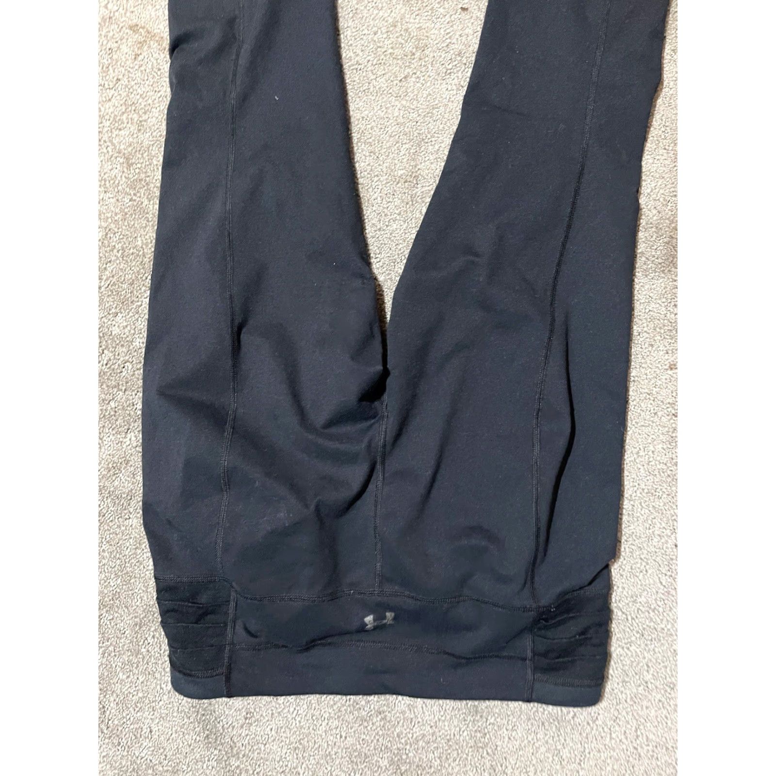 Under Armour Under Armour Leggings Womens M Black Solid Activewear Pants Size 32" / US 10 / IT 46 - 4 Thumbnail