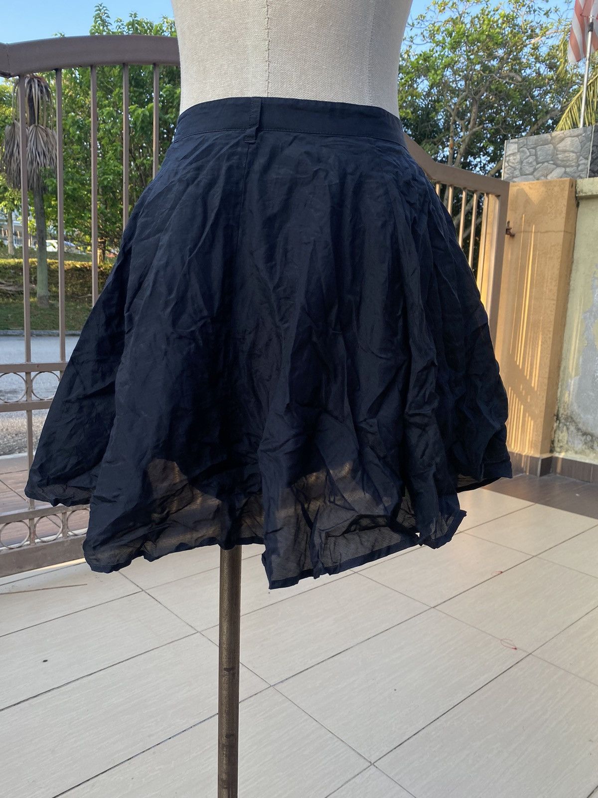 Diesel black silk cotton mini skirt Size 26" / US 2 / IT 38 - 3 Thumbnail