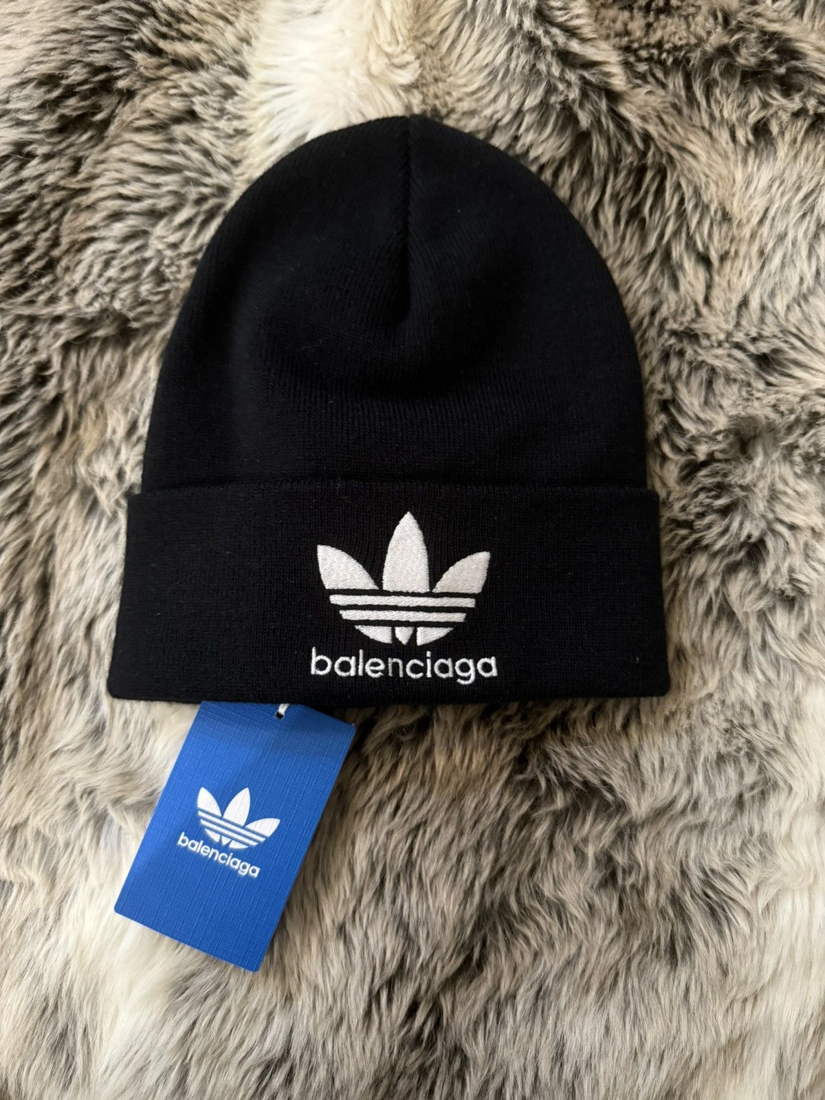 Balenciaga Adidas Beanie | Grailed