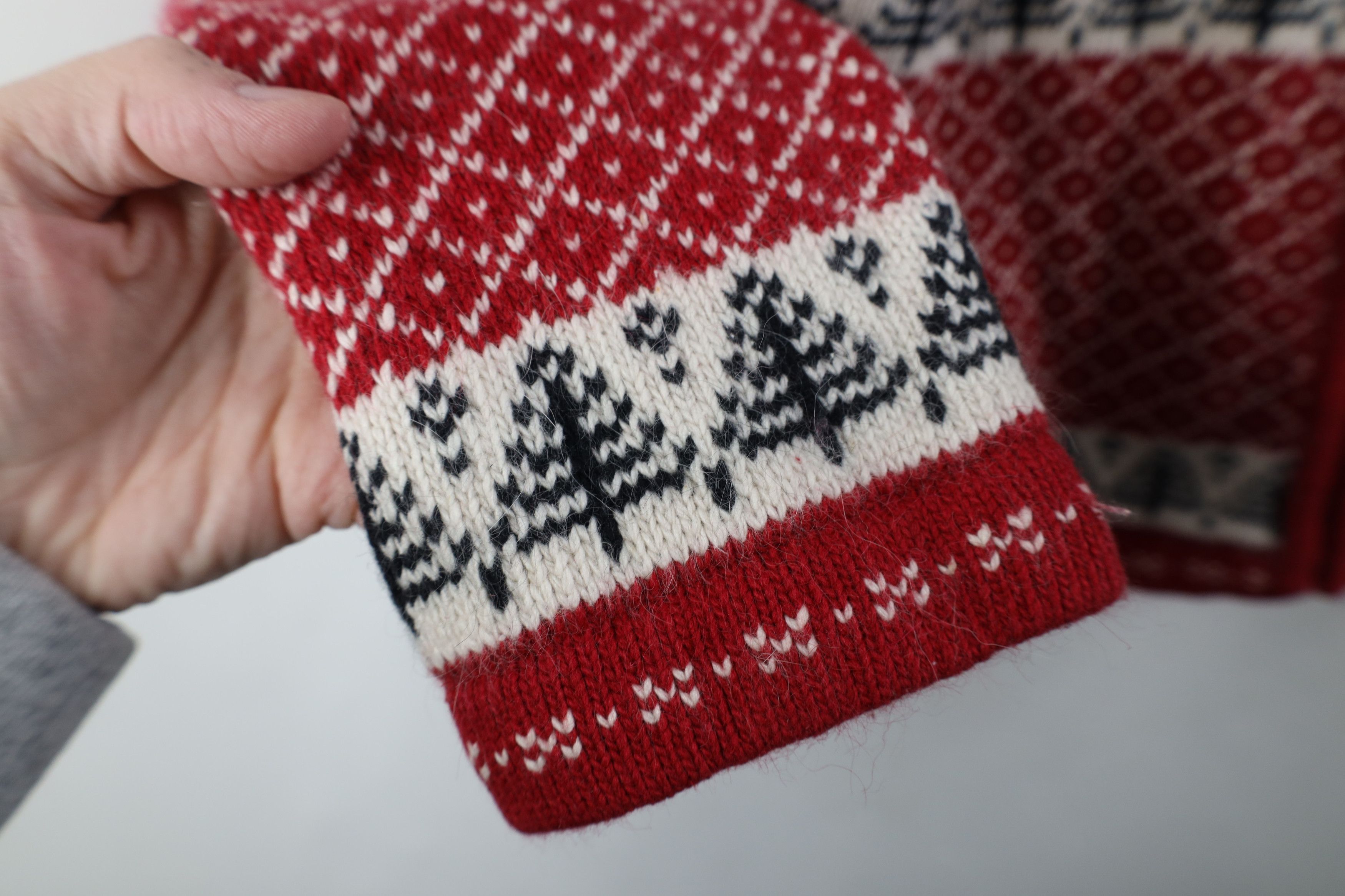 Vintage Vintage 90s Christmas Snowman Fair Isle Cardigan Sweater Size L / US 10 / IT 46 - 7 Thumbnail