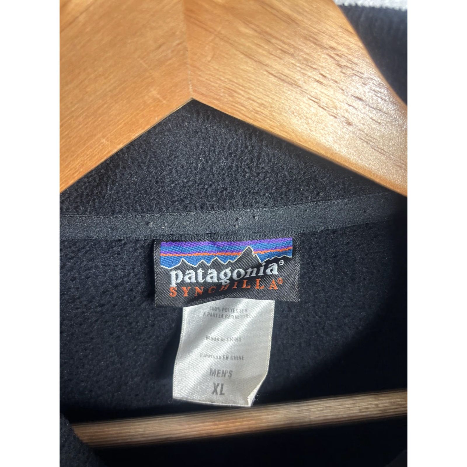 Patagonia Patagonia Synchilla Jacket Mens XL Black Full Zip Fleece Paskal Lighting Logo Size US XL / EU 56 / 4 - 4 Thumbnail