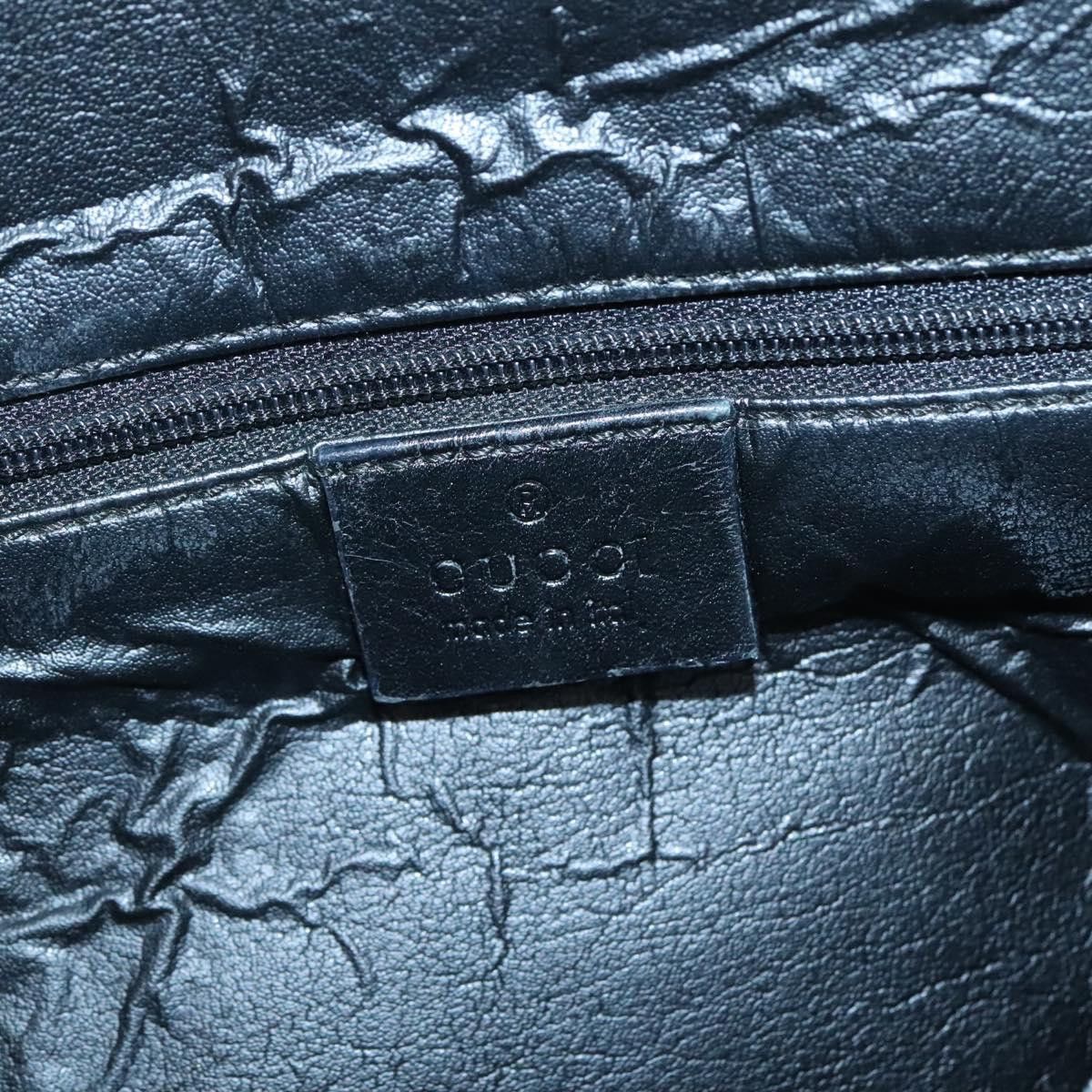 Gucci GUCCI GG Canvas Sherry Line Hand Bag Black Silver 002 002 Size ONE SIZE - 14 Thumbnail