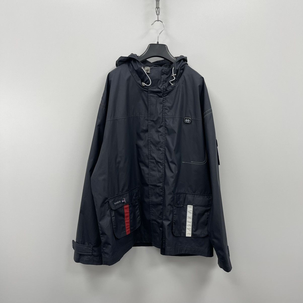 Reebok Reebok Classic Pocket Vintage Rain Jacket Blue Rare Size US M / EU 48-50 / 2 - 1 Thumbnail