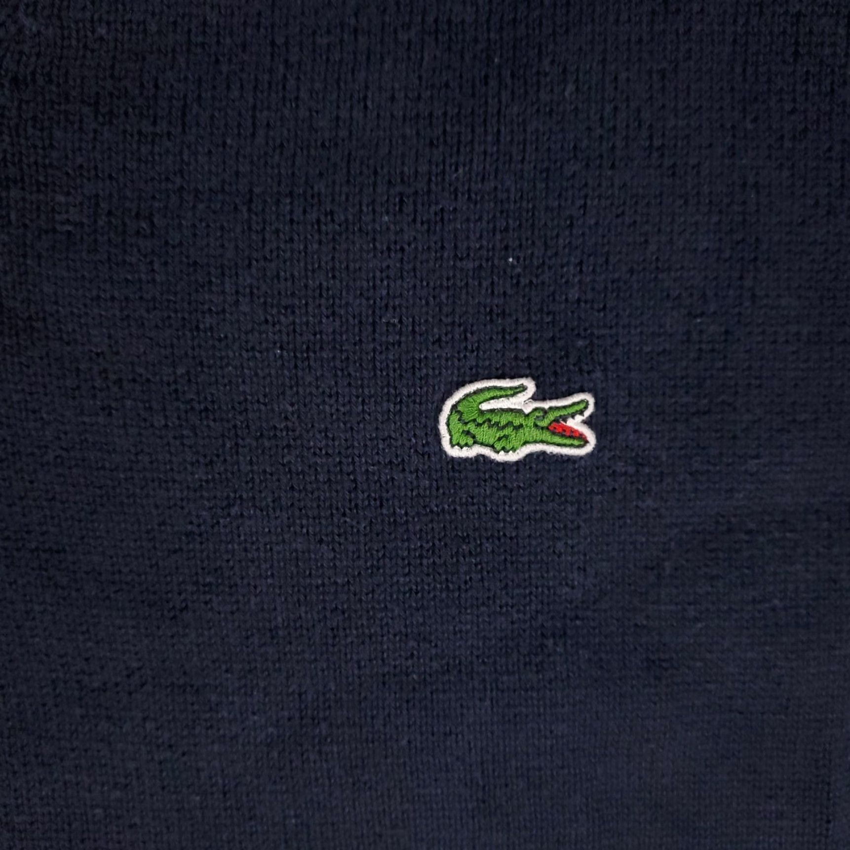 Lacoste VINTAGE Lacoste Sweater Men's Size 6 Pullover Knitted V-Neck Blue Cotton Casual Size US S / EU 44-46 / 1 - 3 Thumbnail