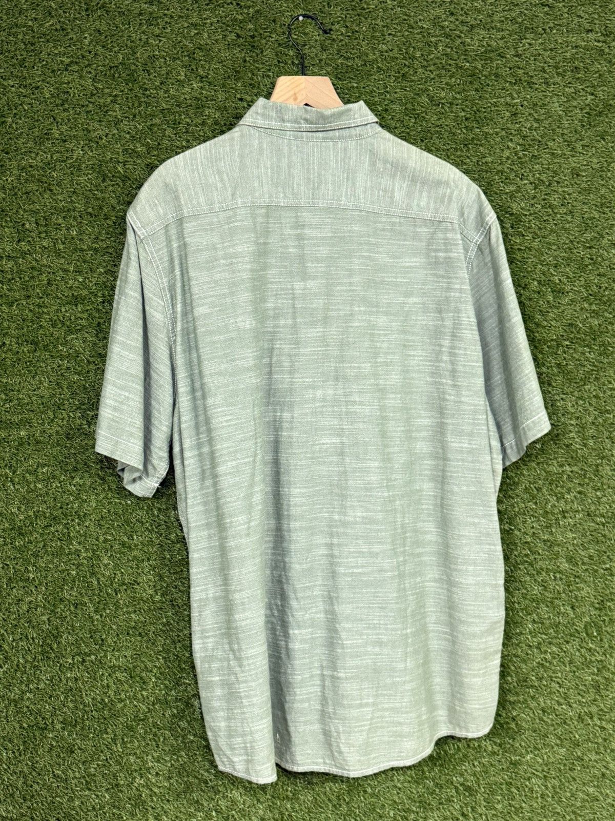Woolrich Woolen Mills Woolrich Green Short Sleeve Button Up Collar Shirt XL Size US XL / EU 56 / 4 - 3 Thumbnail