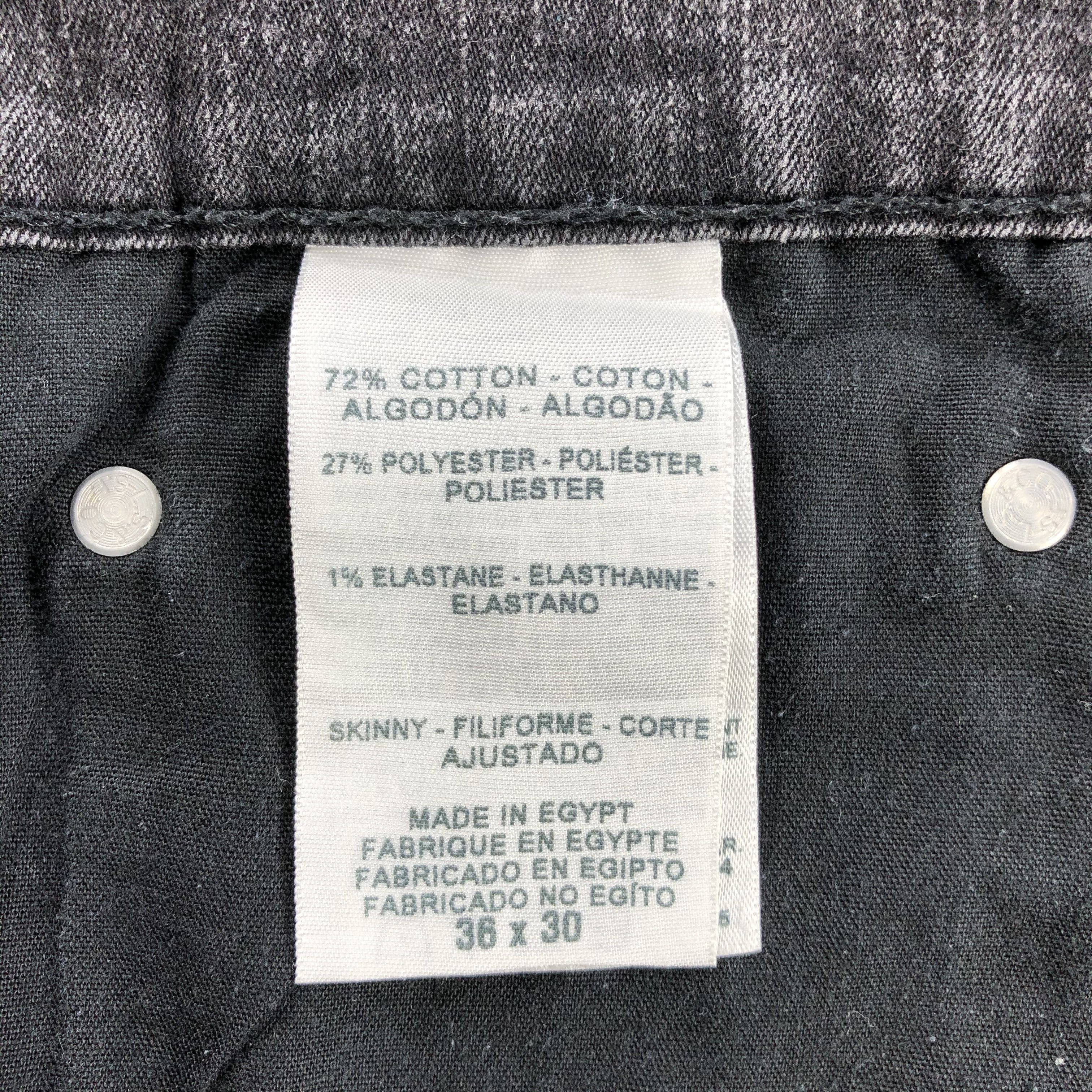 Levi's Faded Black Vintage Levis Jeans Skinny Denim-J1075 Size US 34 / EU 50 - 9 Thumbnail