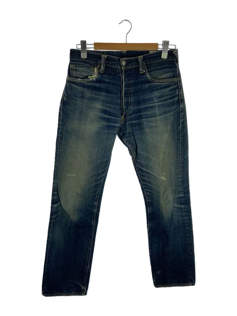 Evisu Evisu Cotton Blue Straight Jeans Size US 31 - 1 Thumbnail