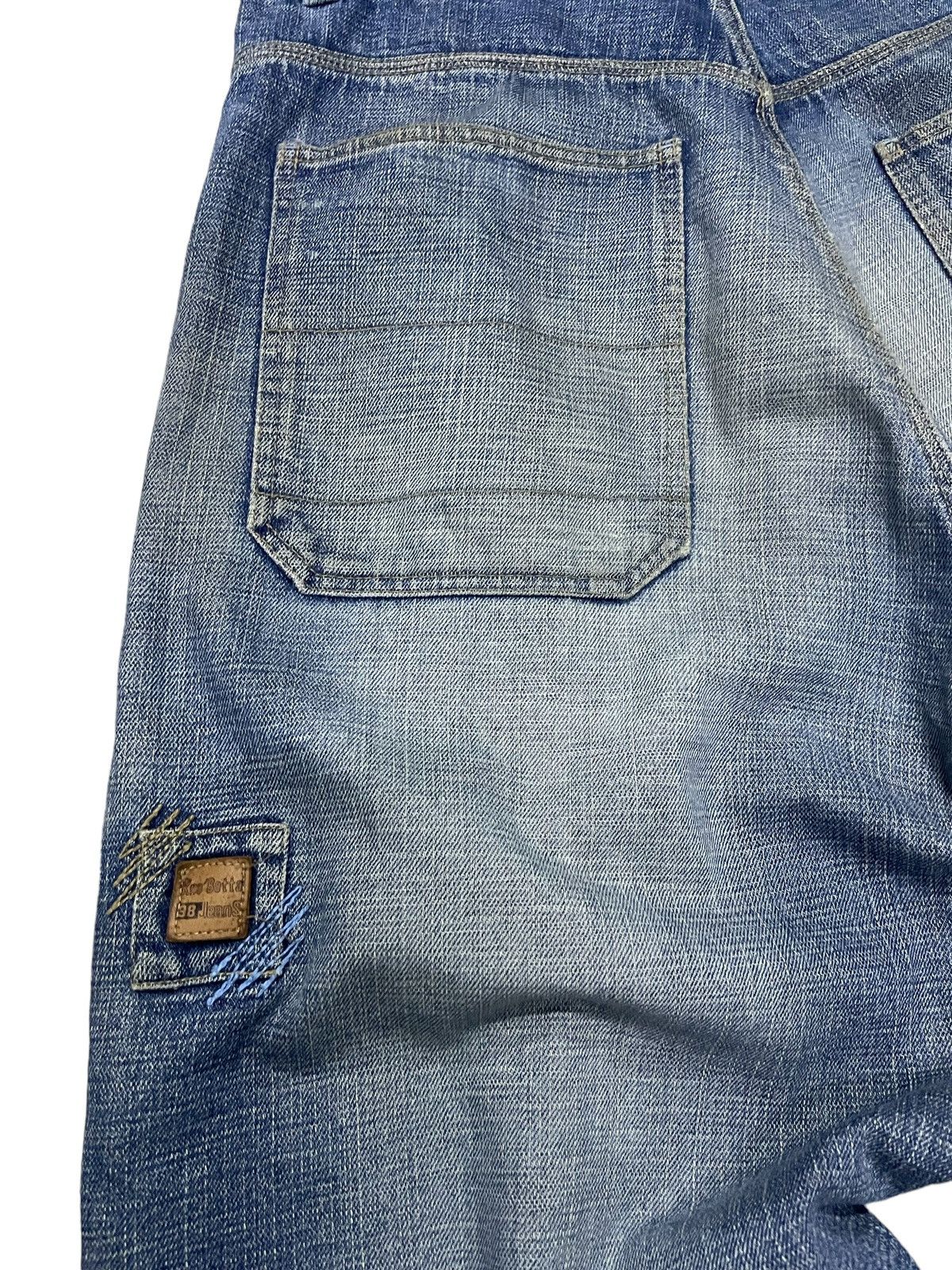 JNCO × Rap Tees KnoBetta Massive Baggy Distressed Y2K Rap Jeans Size US 34 / EU 50 - 6 Thumbnail