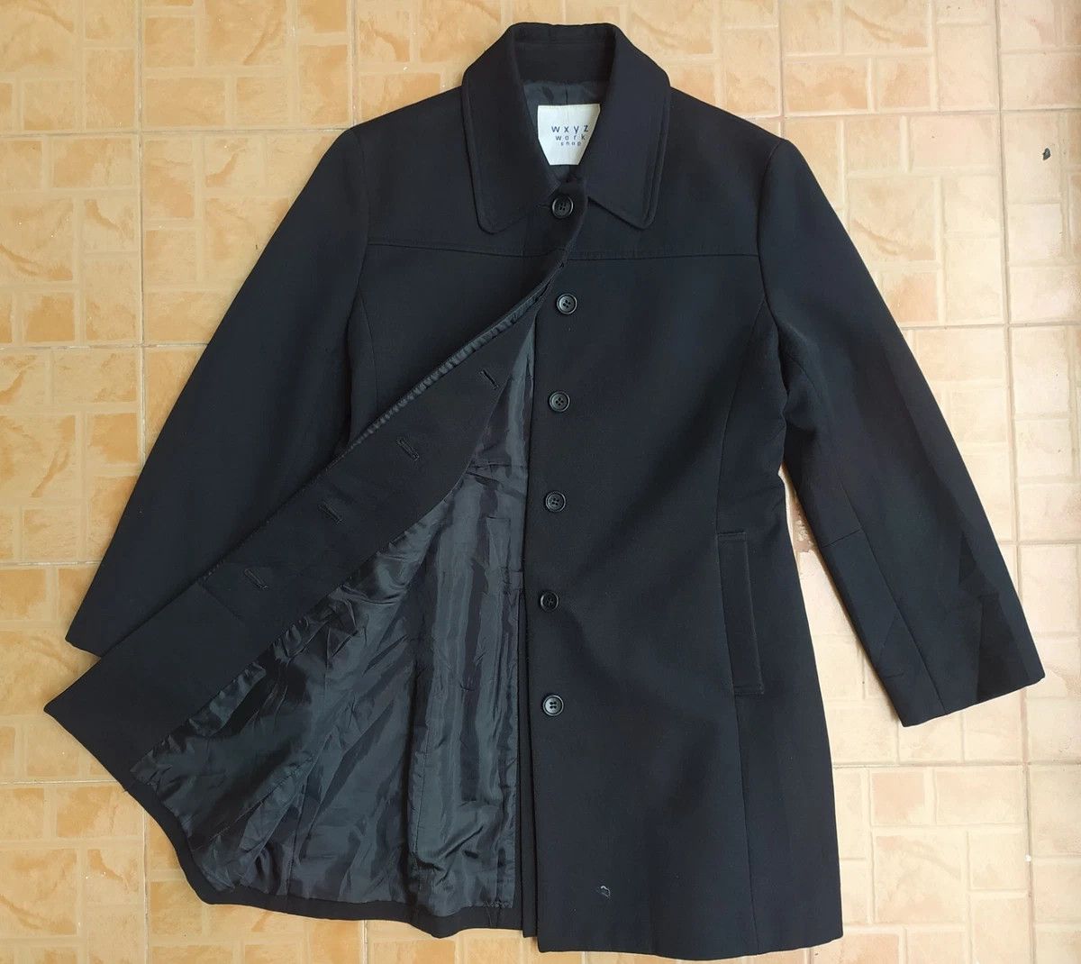 Yohji Yamamoto WXYZ BY YOHJI YAMAMOTO BLACK WOOL COAT JACKET Size M / US 6-8 / IT 42-44 - 4 Thumbnail