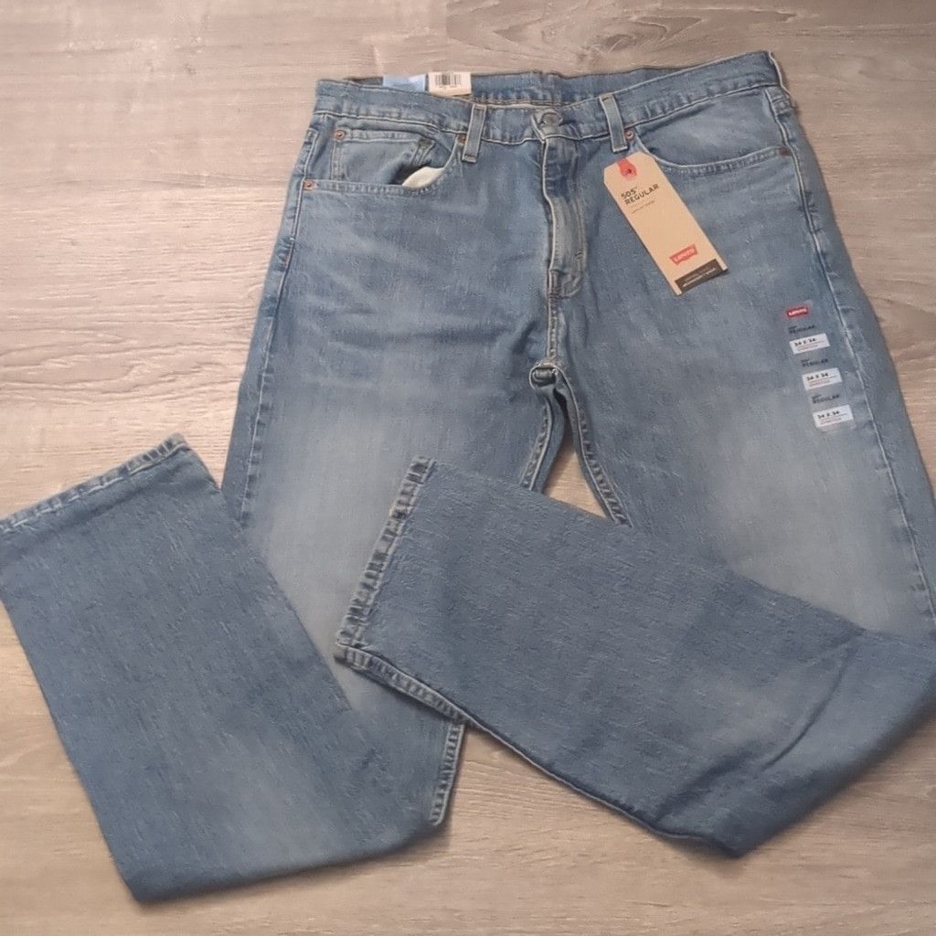 Levi's Levi's 505 regular distressed jeans size 34x34 Size US 34 / EU 50 - 1 Thumbnail
