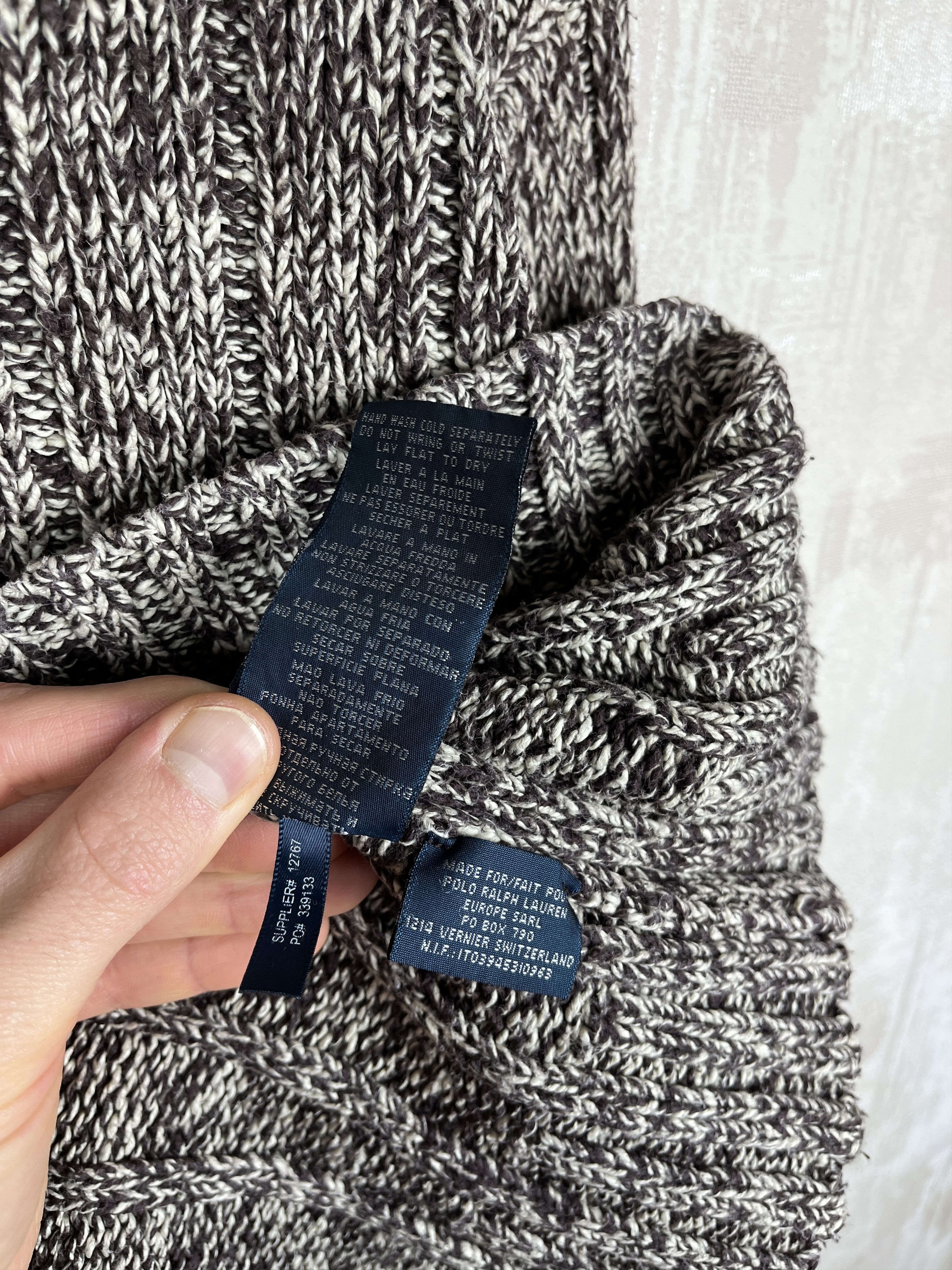 Polo Ralph Lauren × Ralph Lauren × Vintage Polo by Ralph Lauren Cotton Melange Knit Heavy Sweater Size US XL / EU 56 / 4 - 11 Thumbnail