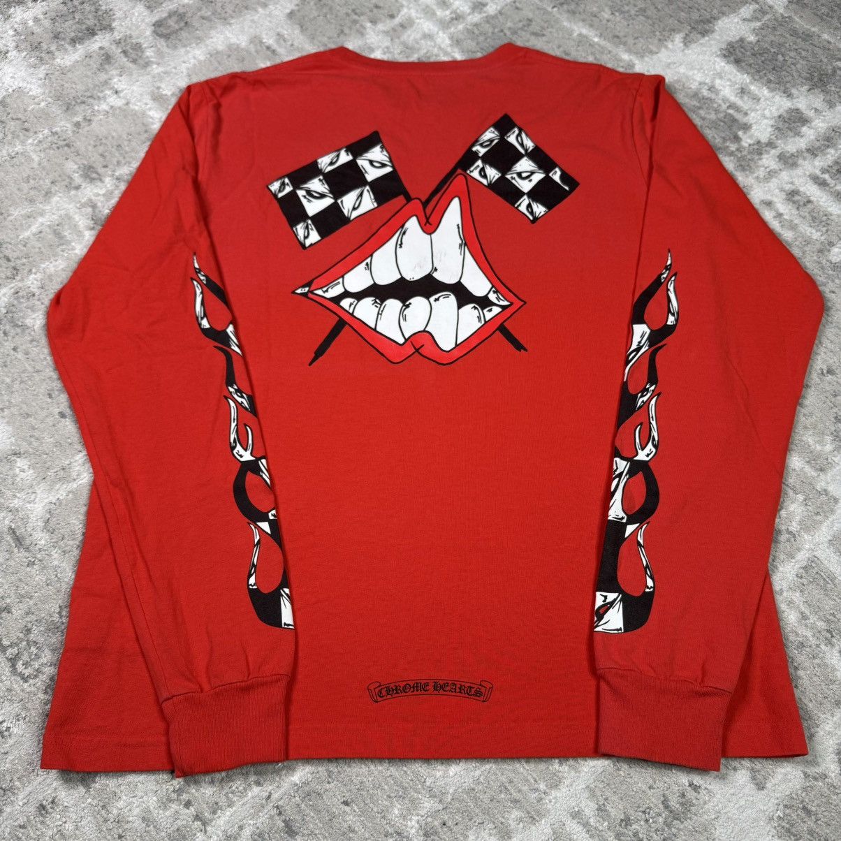 Chrome Hearts Matty boy chomper sleeve flames long sleeve tee shirt Size US L / EU 52-54 / 3 - 4 Thumbnail