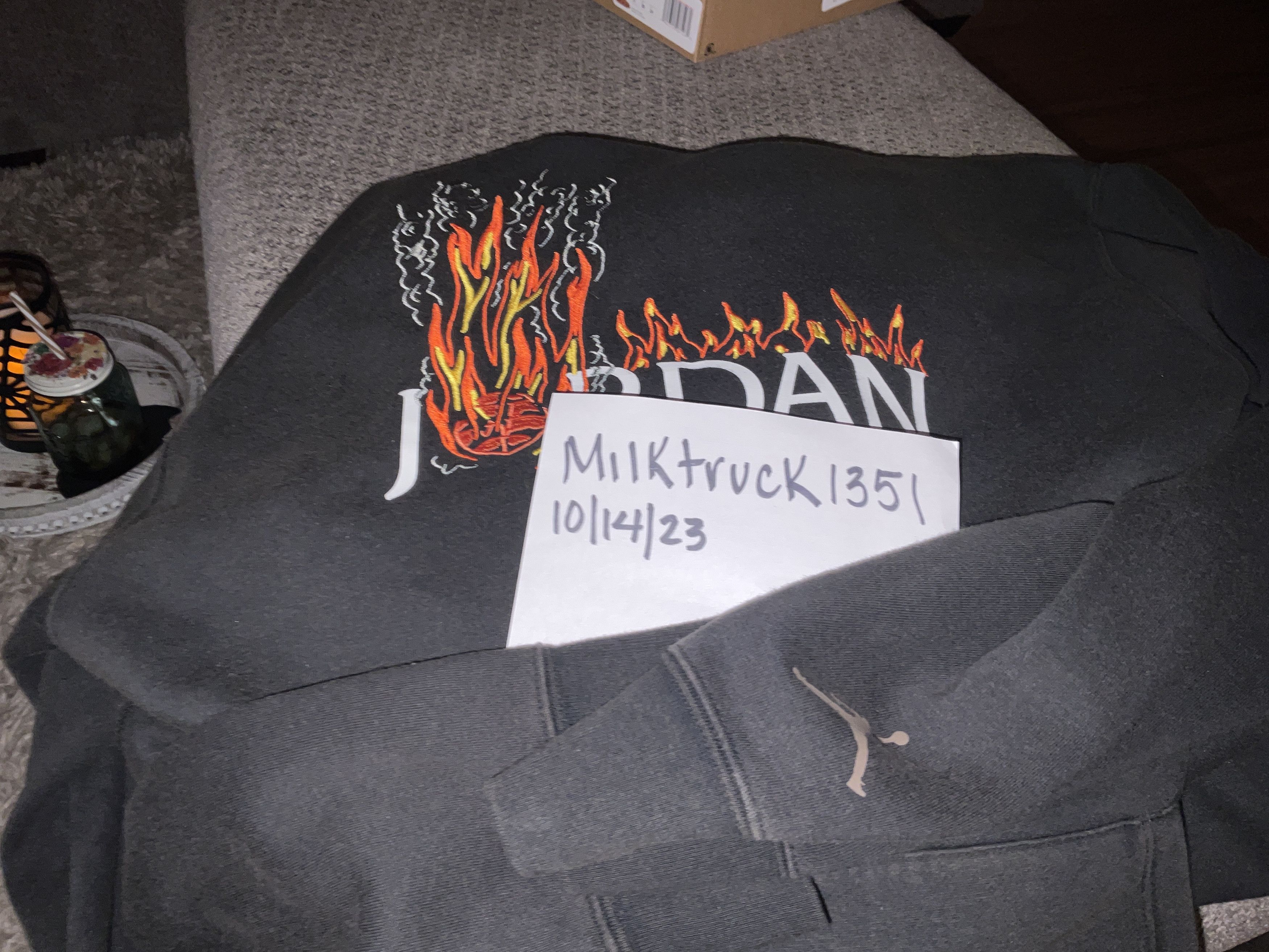 travis scott jordan hoodie khaki
