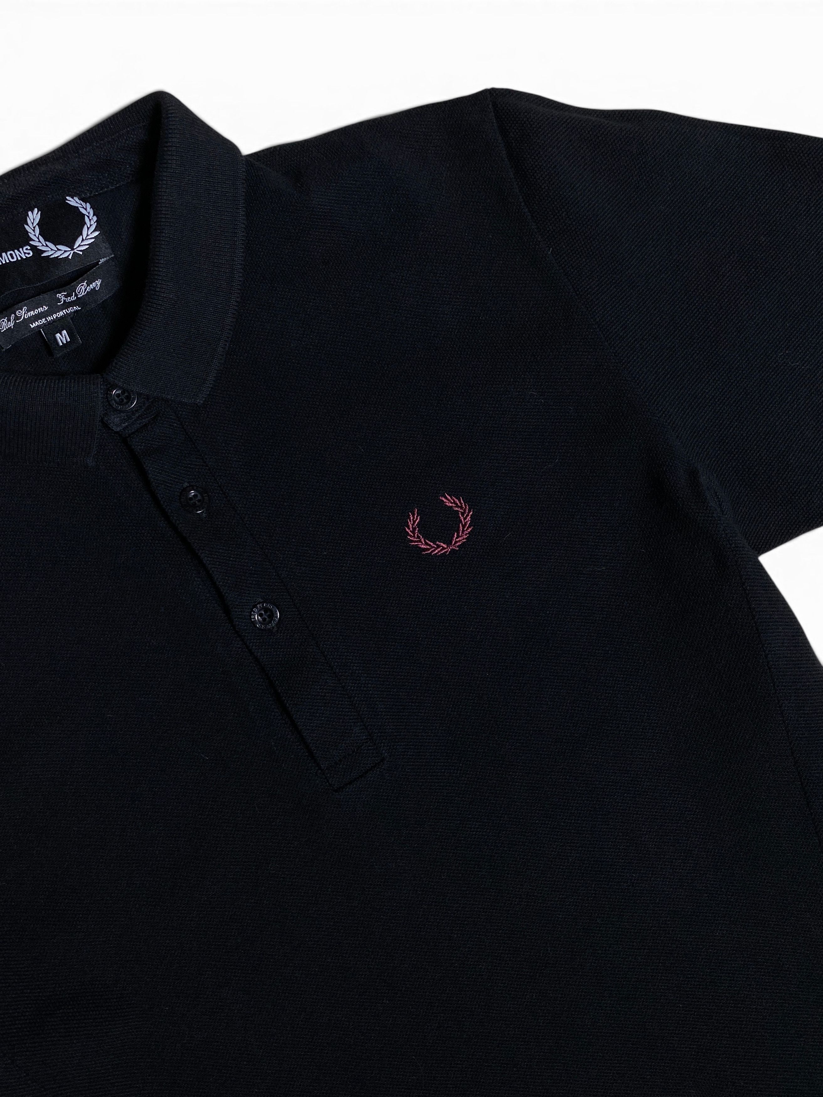 Raf Simons Raf Simons x Fred Perry Black Polo Shirt Embroidered Logo Size US M / EU 48-50 / 2 - 6 Thumbnail