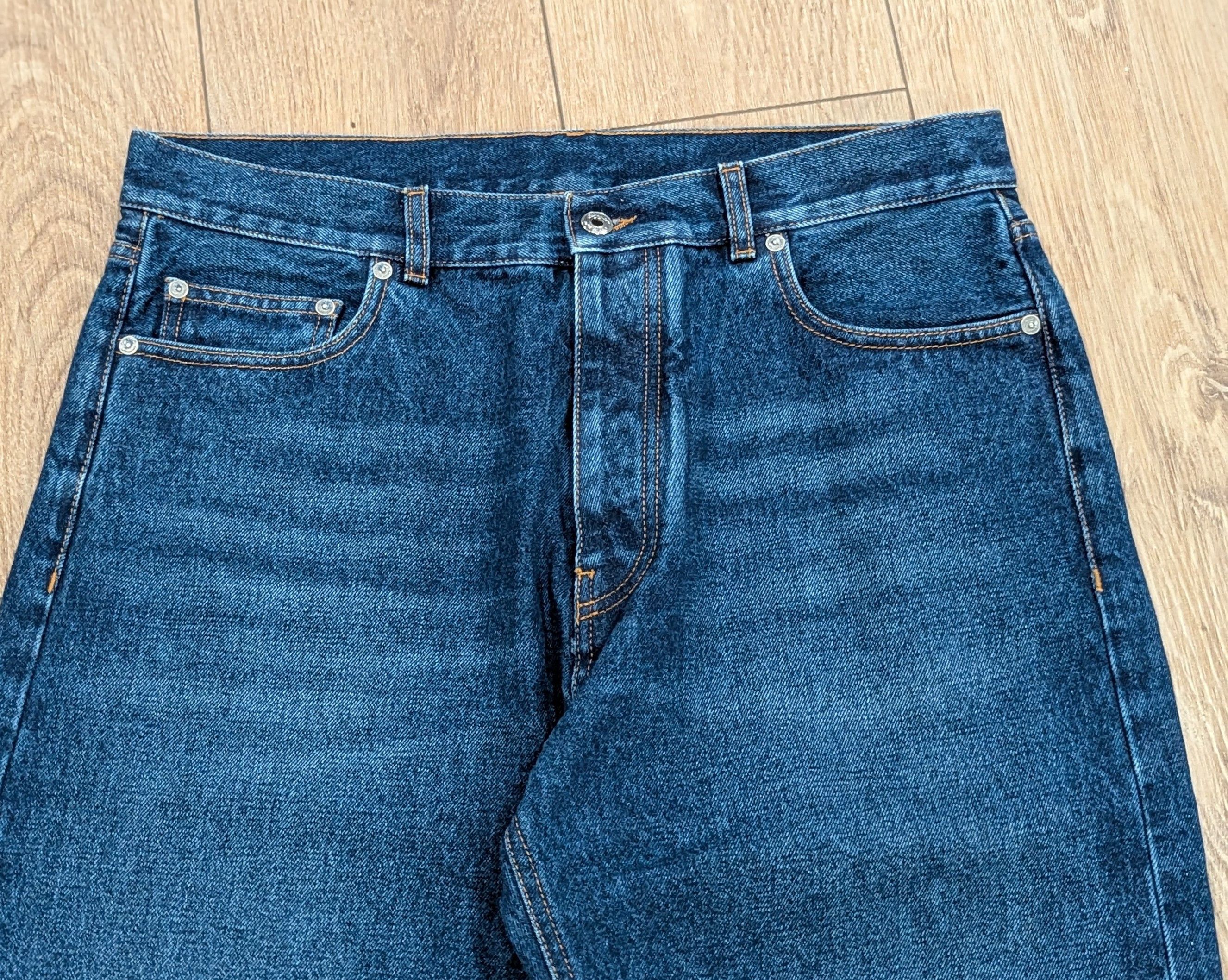 Off-White OFF-WHITE Zip Tab Detail Skate Jeans Blue 33 Size US 33 - 2 Thumbnail