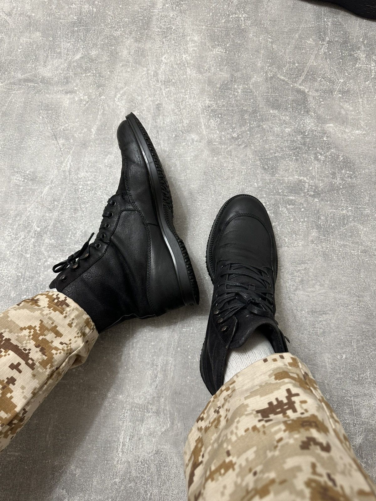 Vintage Vintage Black high boxer boots moto biker shoes core Size US 9.5 / EU 42-43 - 7 Thumbnail