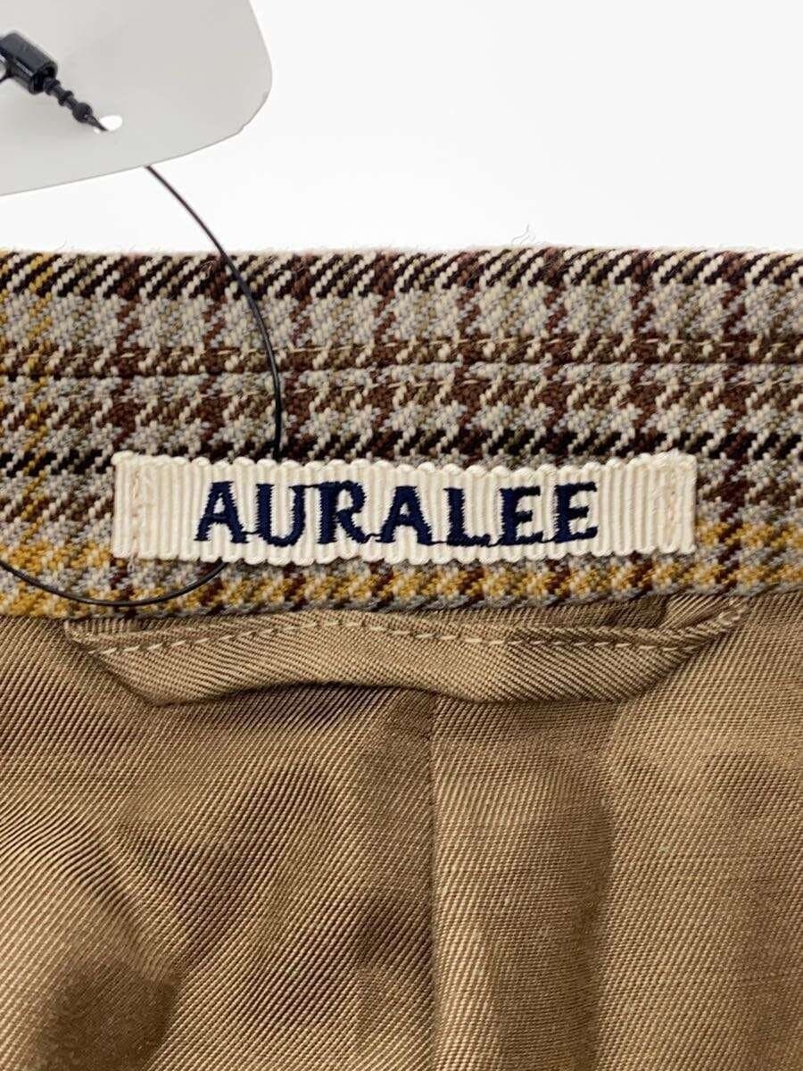 Auralee Brown Wool Serge Check Jacket Tailored Size US L / EU 52-54 / 3 - 3 Thumbnail