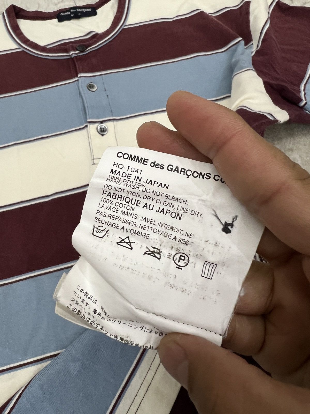 Comme des Garcons COMME DES GARCONS HOMME STRIPES JAPANESE BRAND SHIRT Size US S / EU 44-46 / 1 - 3 Thumbnail