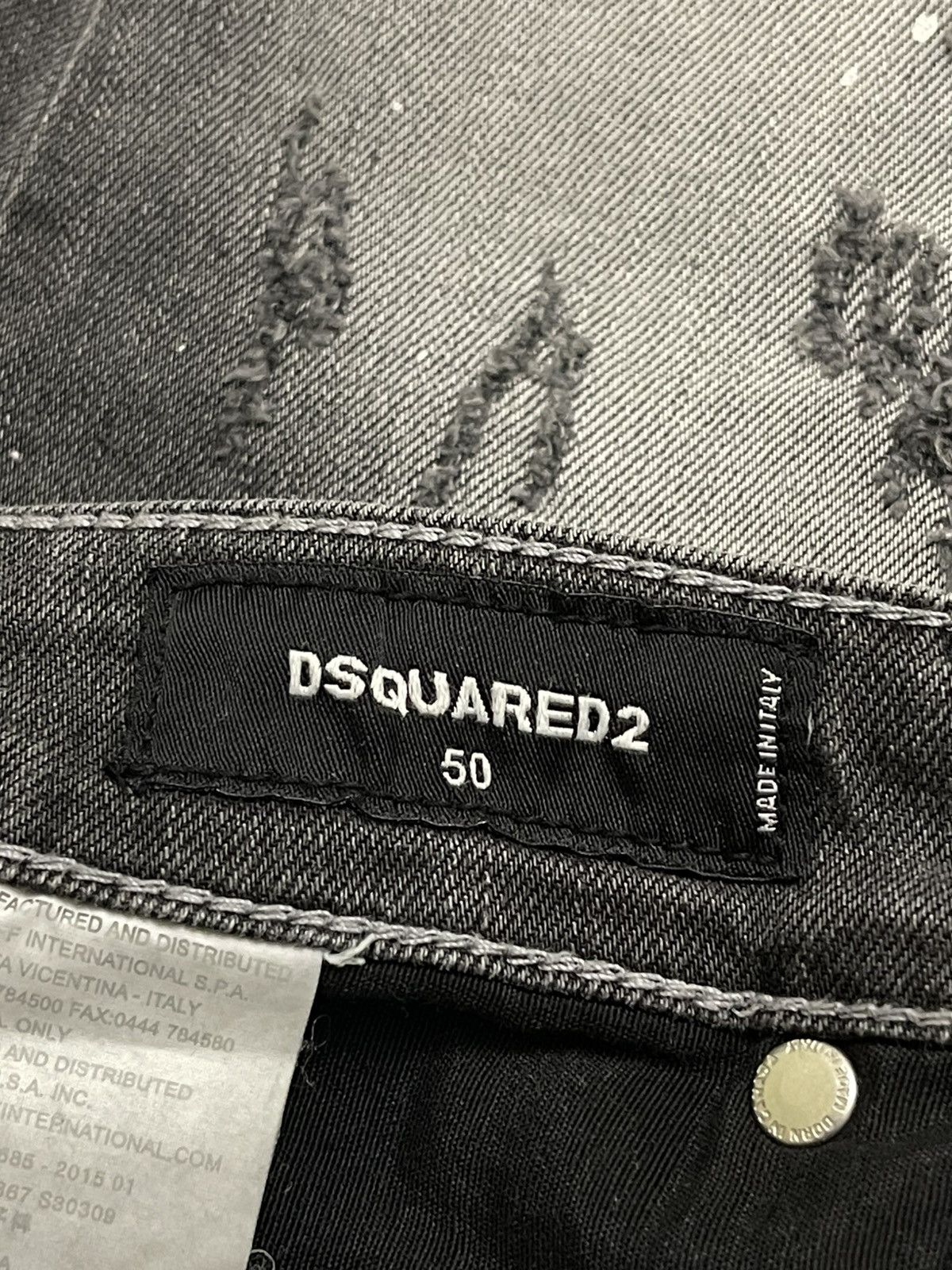 Dsquared2 Dsquared2 Distressed Washed Denim Paint-Splattered Shorts 50 Size US 34 / EU 50 - 20 Thumbnail